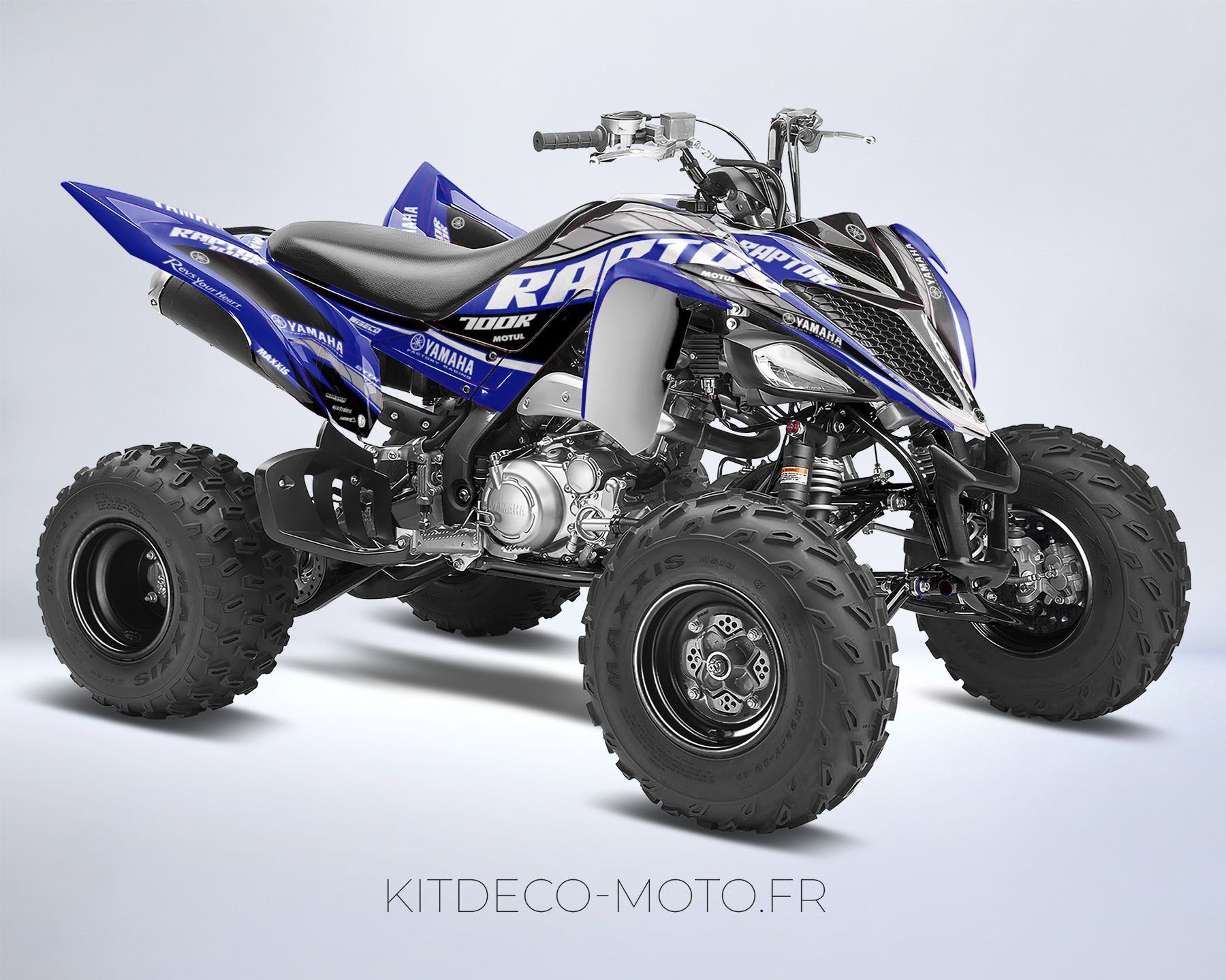 kit déco yamaha yfm 700 raptor anniversaire bleu