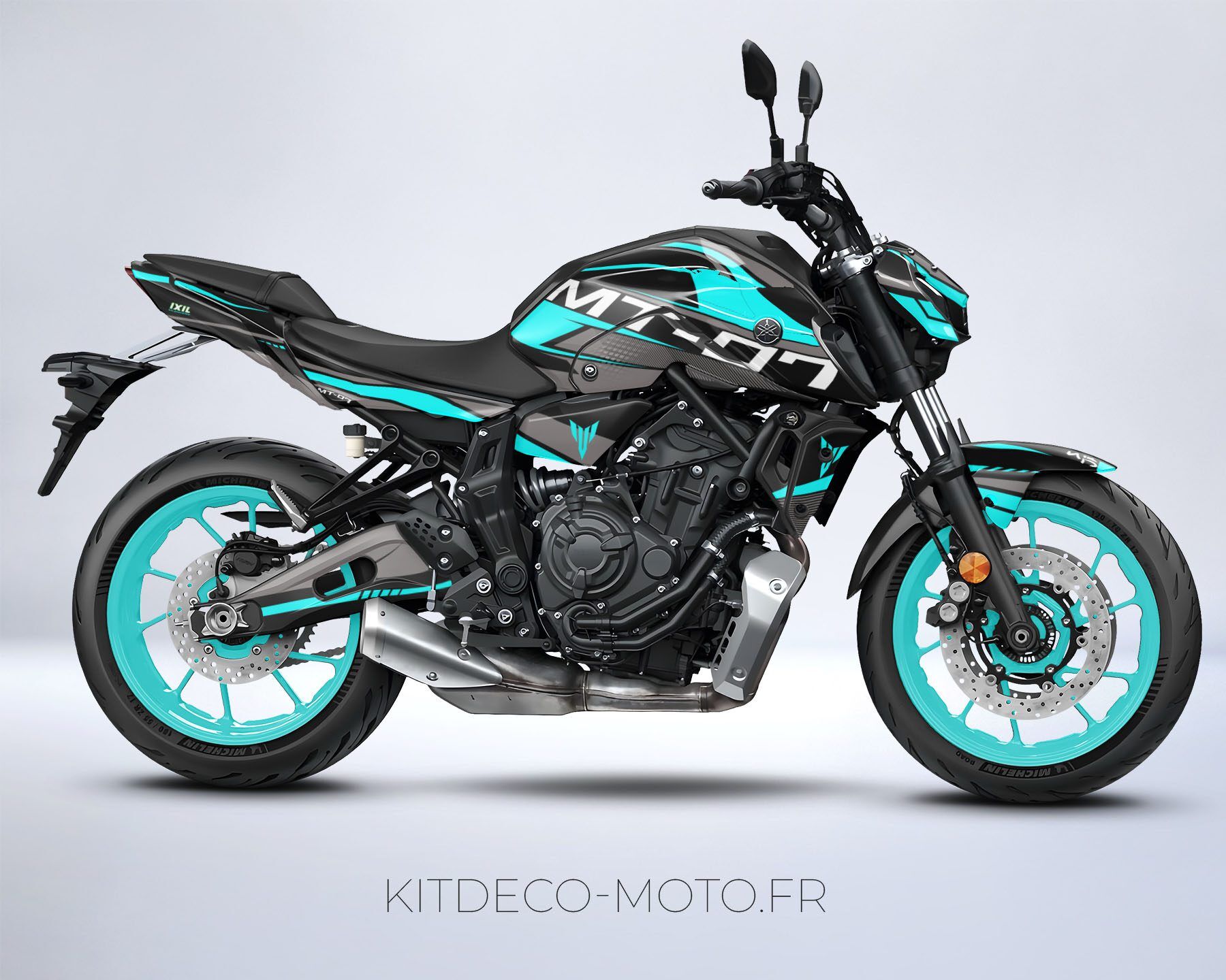 kit déco yamaha mt 07 factory cyan