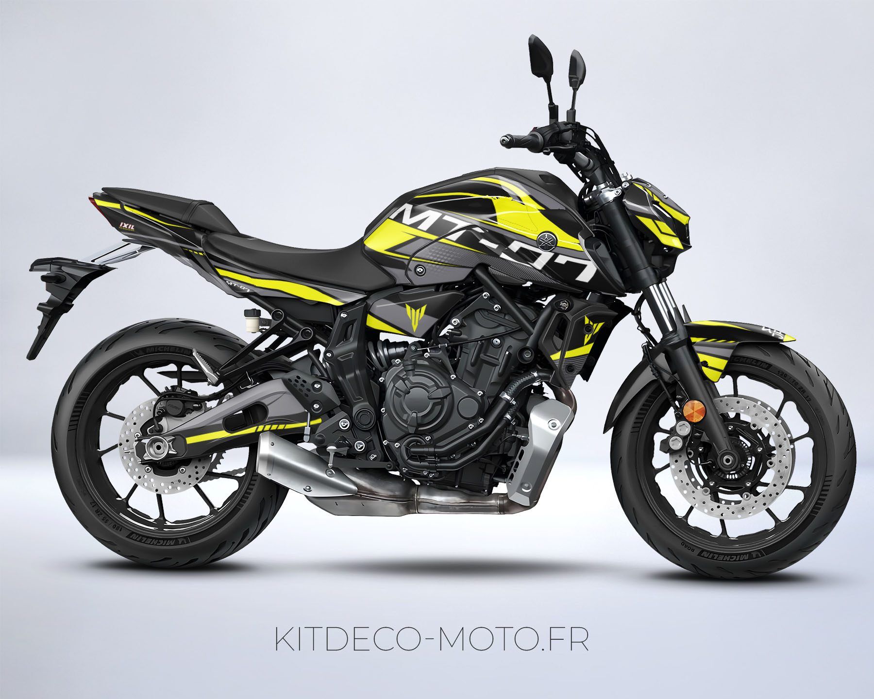 kit déco yamaha mt 07 factory jaune