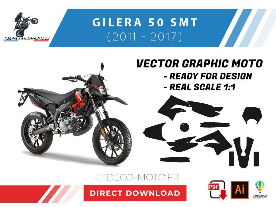template gilera smt (2011 2017) vector