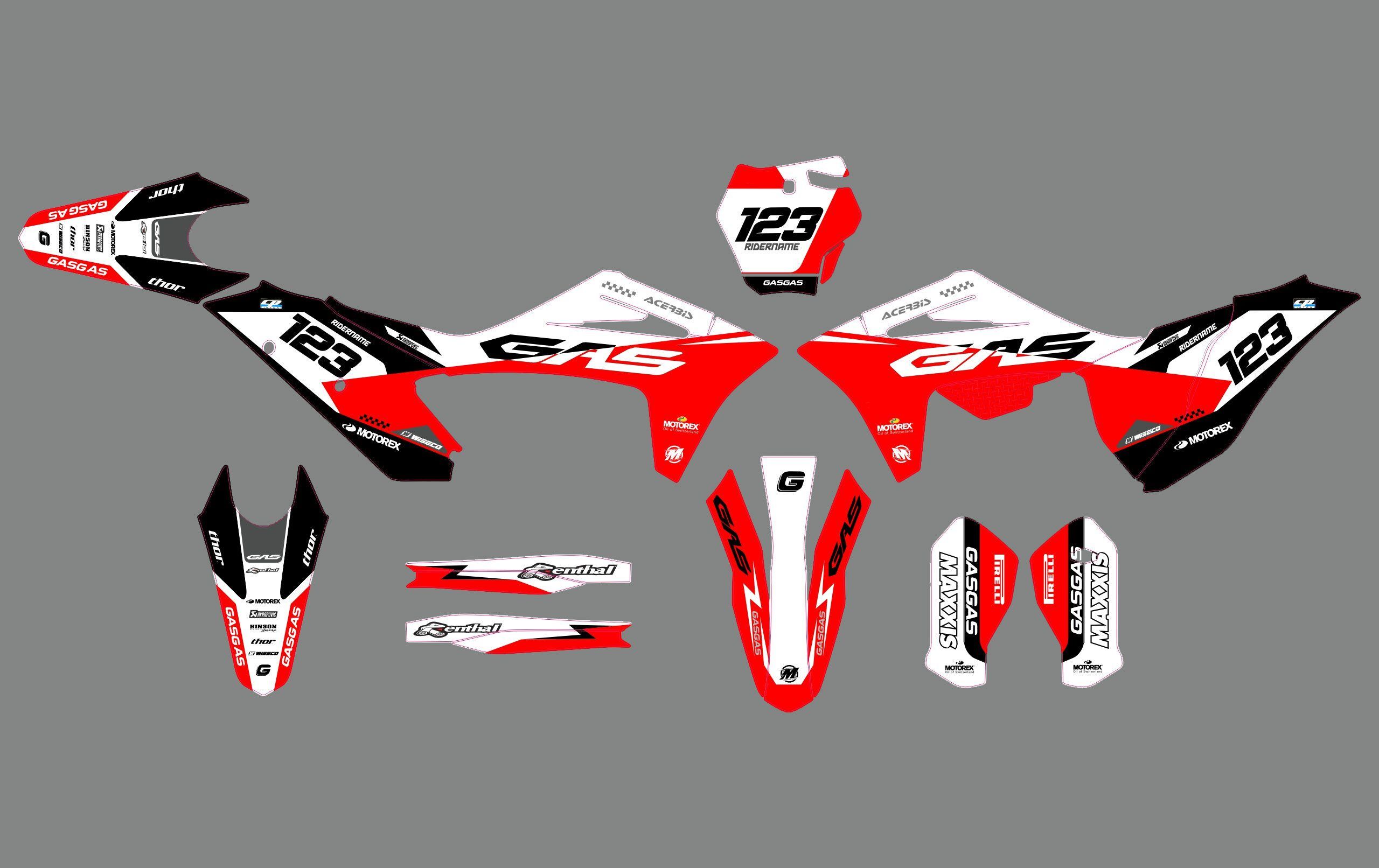 kit déco gasgas ec (2021 2023) acerbis blanc