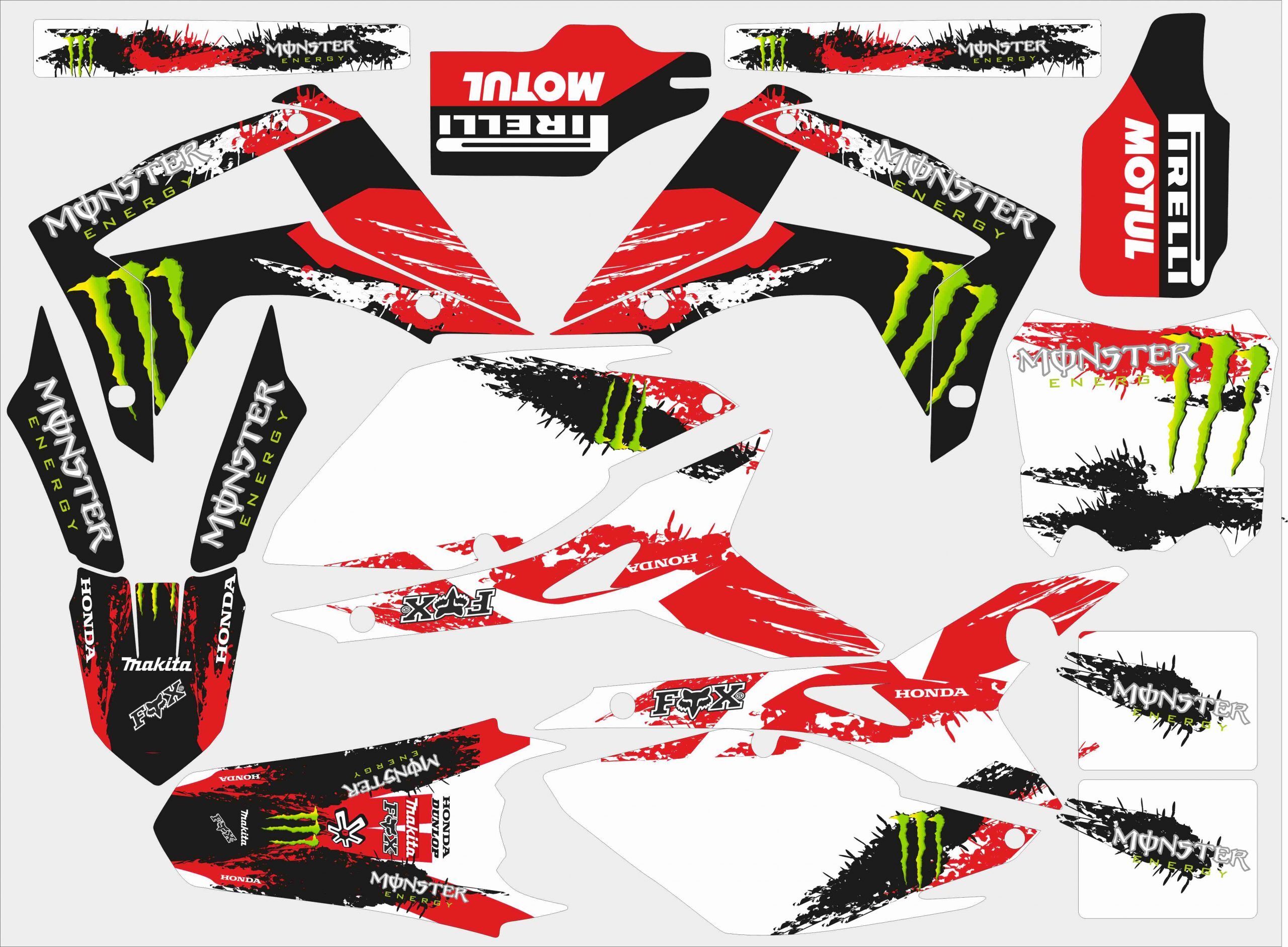 kit déco honda 450 crf (2013 2016) monster