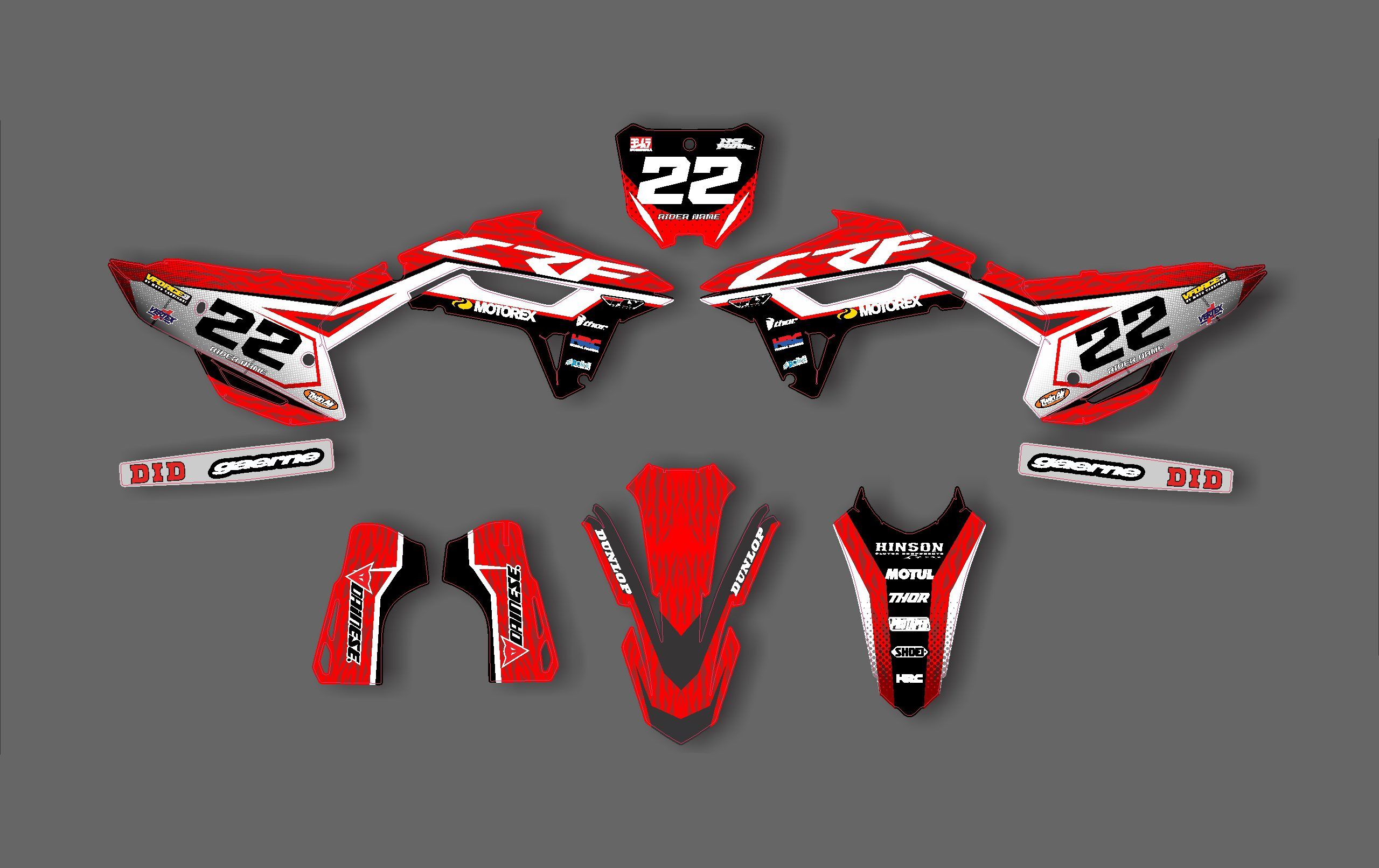 kit déco honda 250 crf (2022 2023) motorex #2