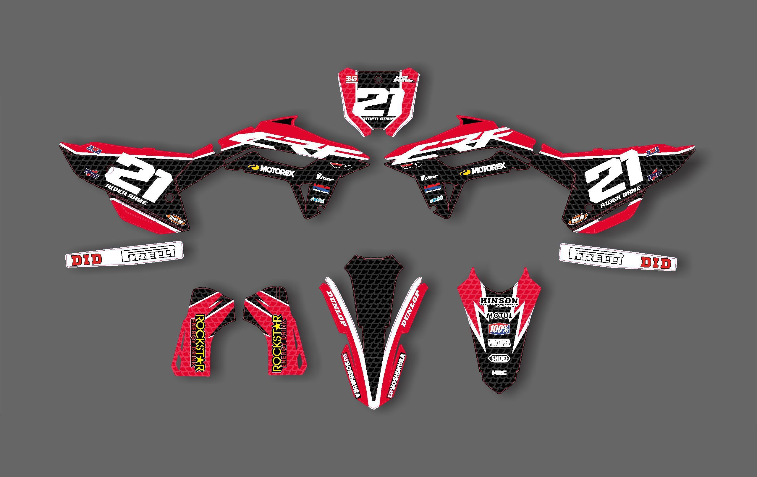 kit déco honda 250 crf (2022 2023) ruche