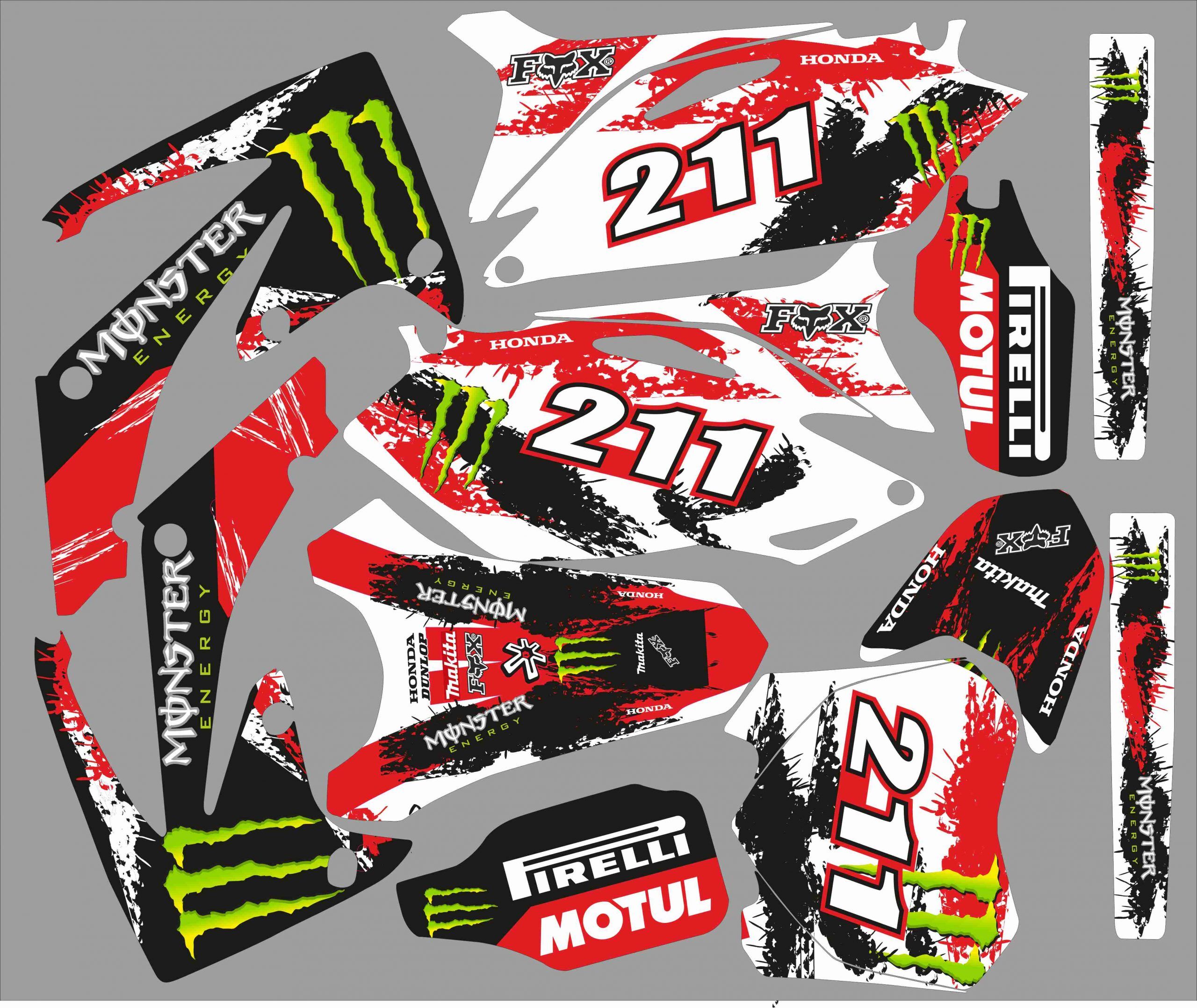kit déco honda 450 crf (2009 2012) monster #2