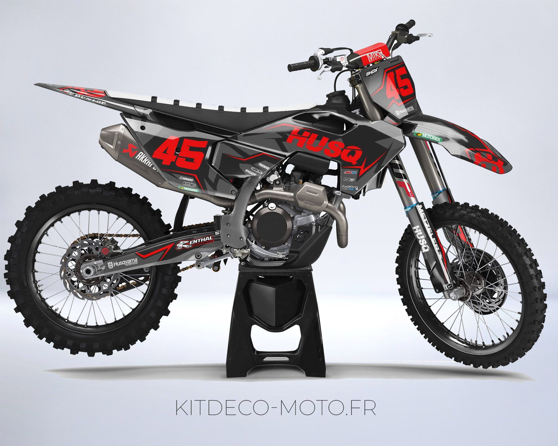 kit déco husqvarna 250 / 450 fc (2023) factory rouge