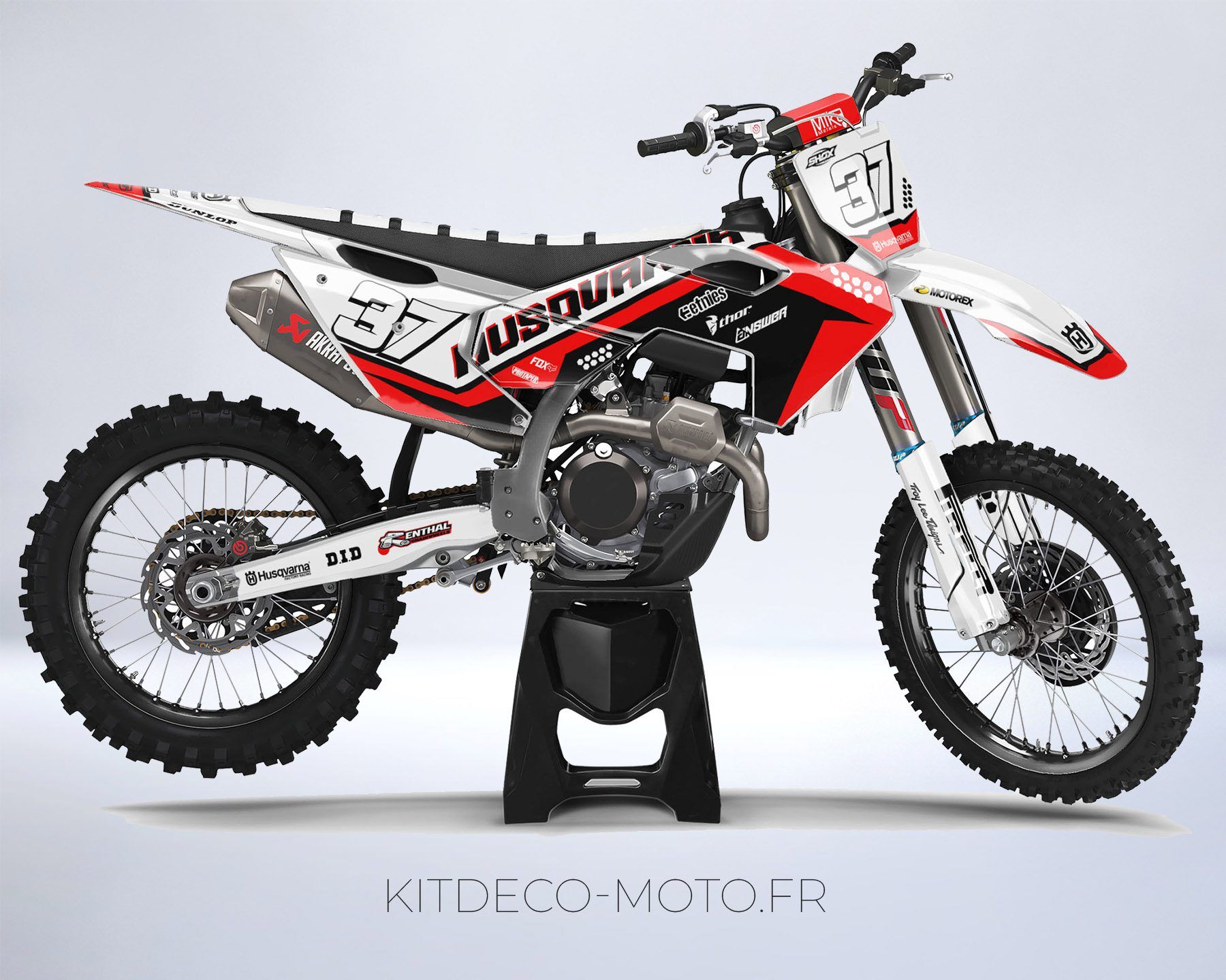 kit déco husqvarna 250 / 450 fc (2023) texte rouge