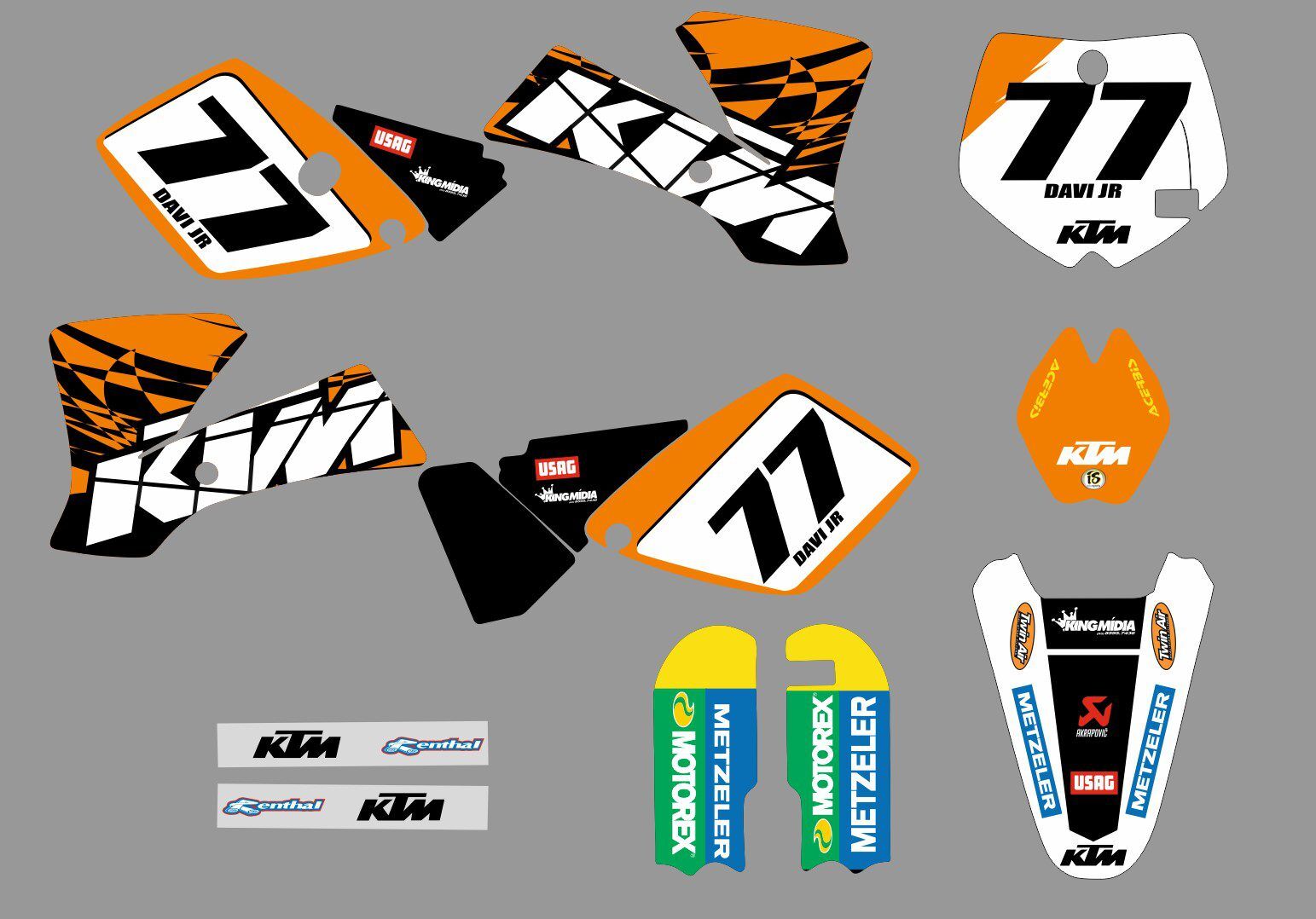 kit déco ktm 65 sx (2002 2008) type origine