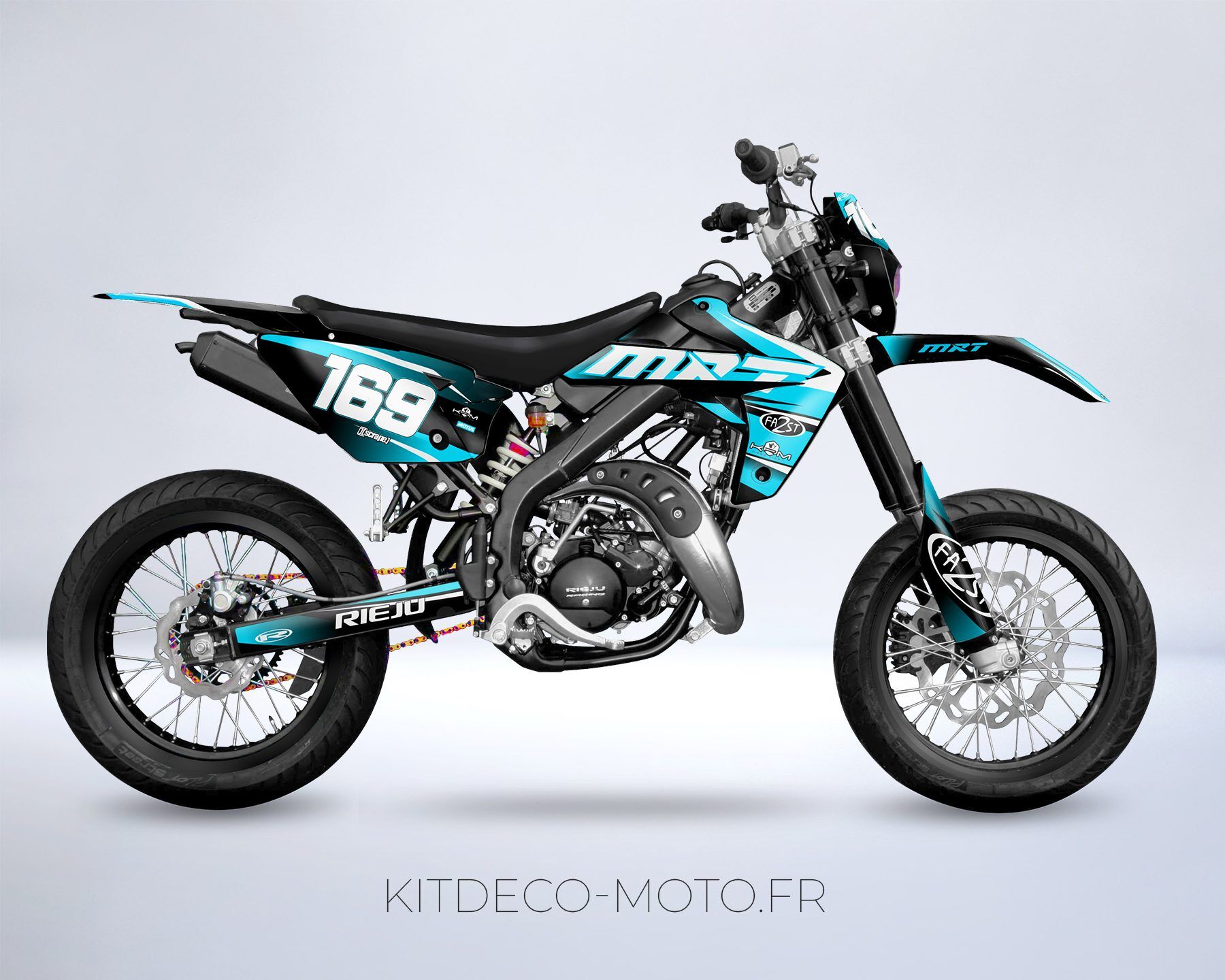 kit déco rieju 50 mrt – airon cyan