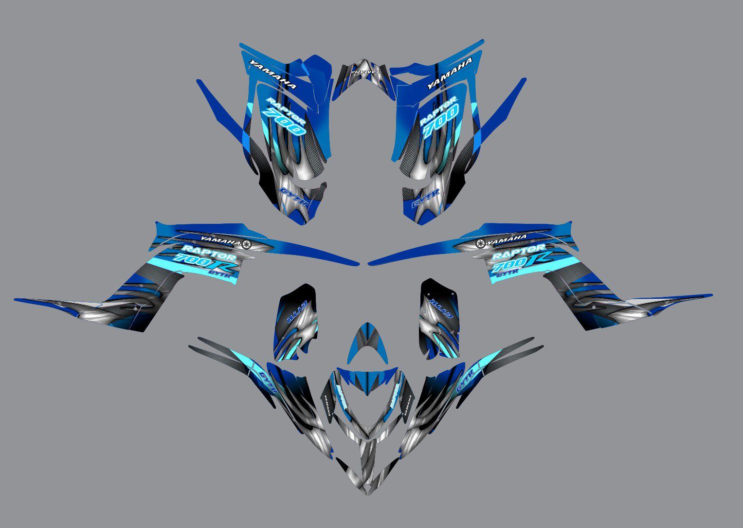 kit déco yamaha yfm 700 raptor aircross
