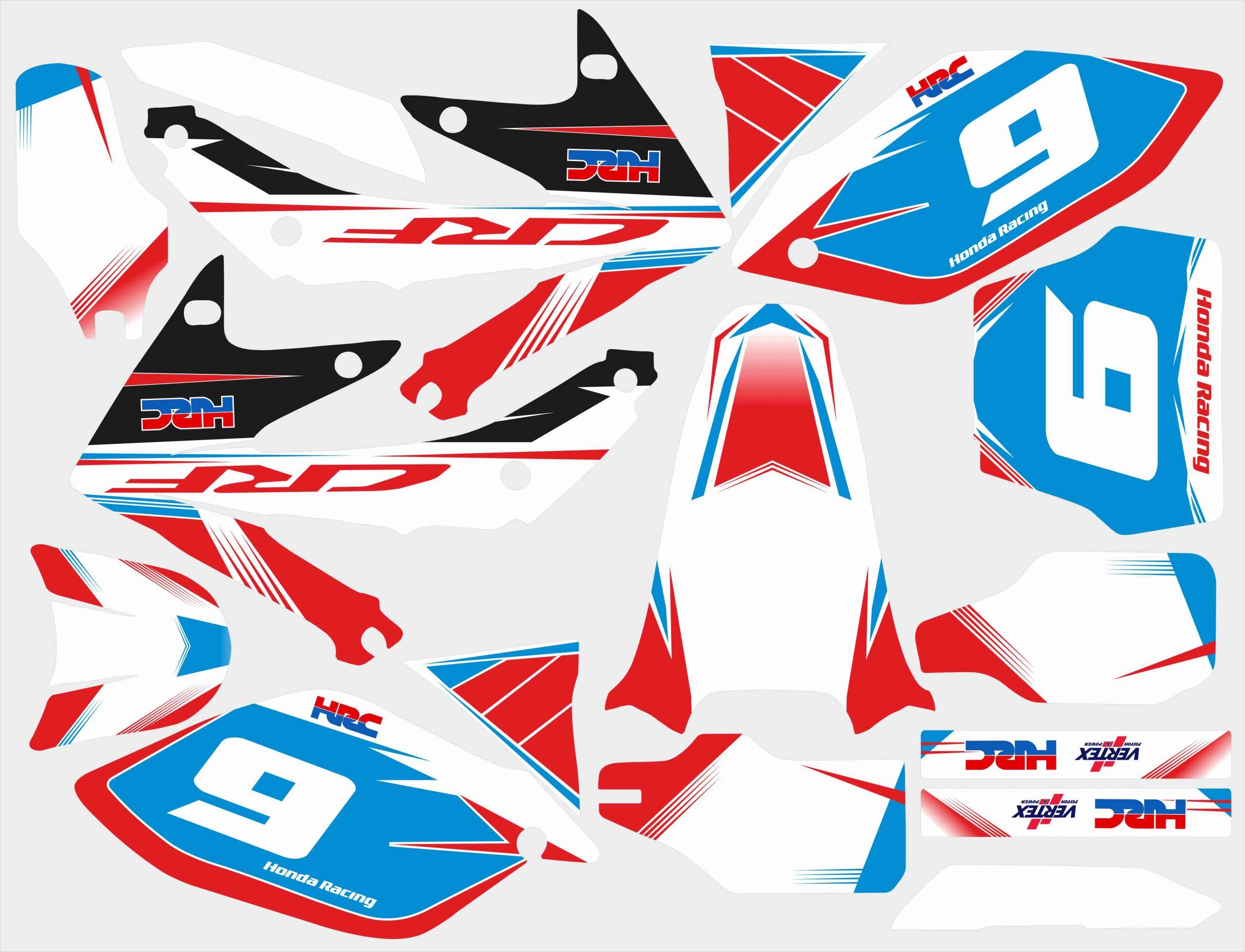 kit déco honda 450 crf (2005 2008) hrc