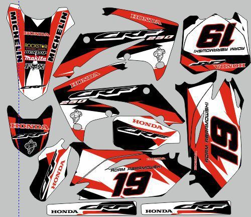 kit déco honda 250 crf (2010 2013) racing team