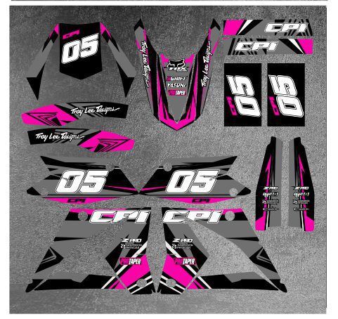 kit déco cpi 50 – craft gris / rose