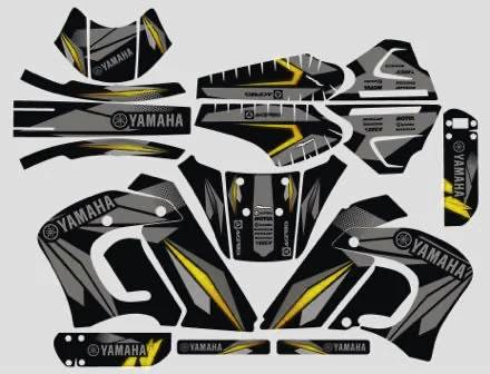kit déco yamaha dt 50 (avant 2002) – line gris