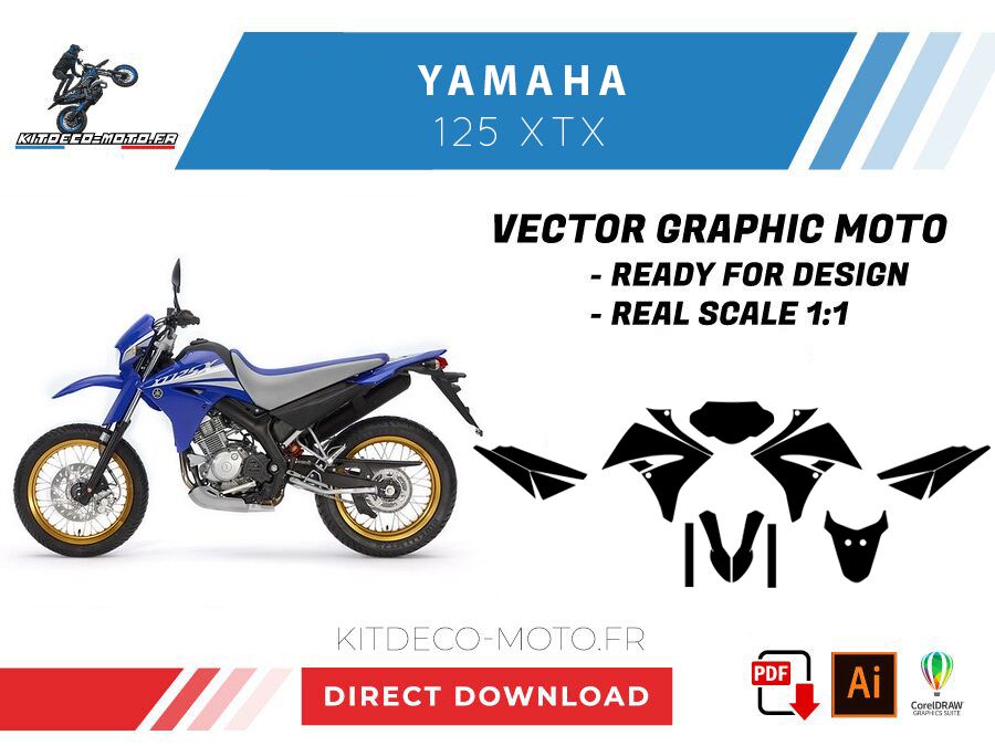 template yamaha 125 xtx