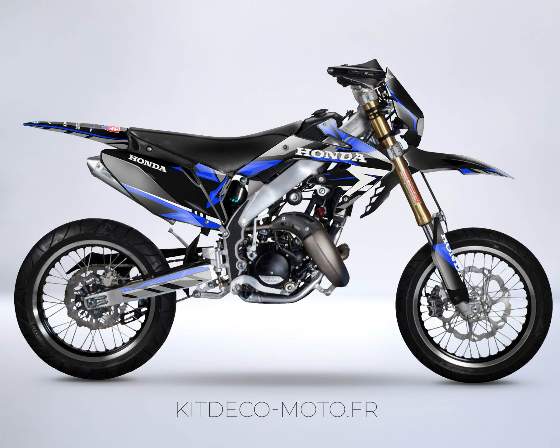 kit déco honda 50 hm carem bleu