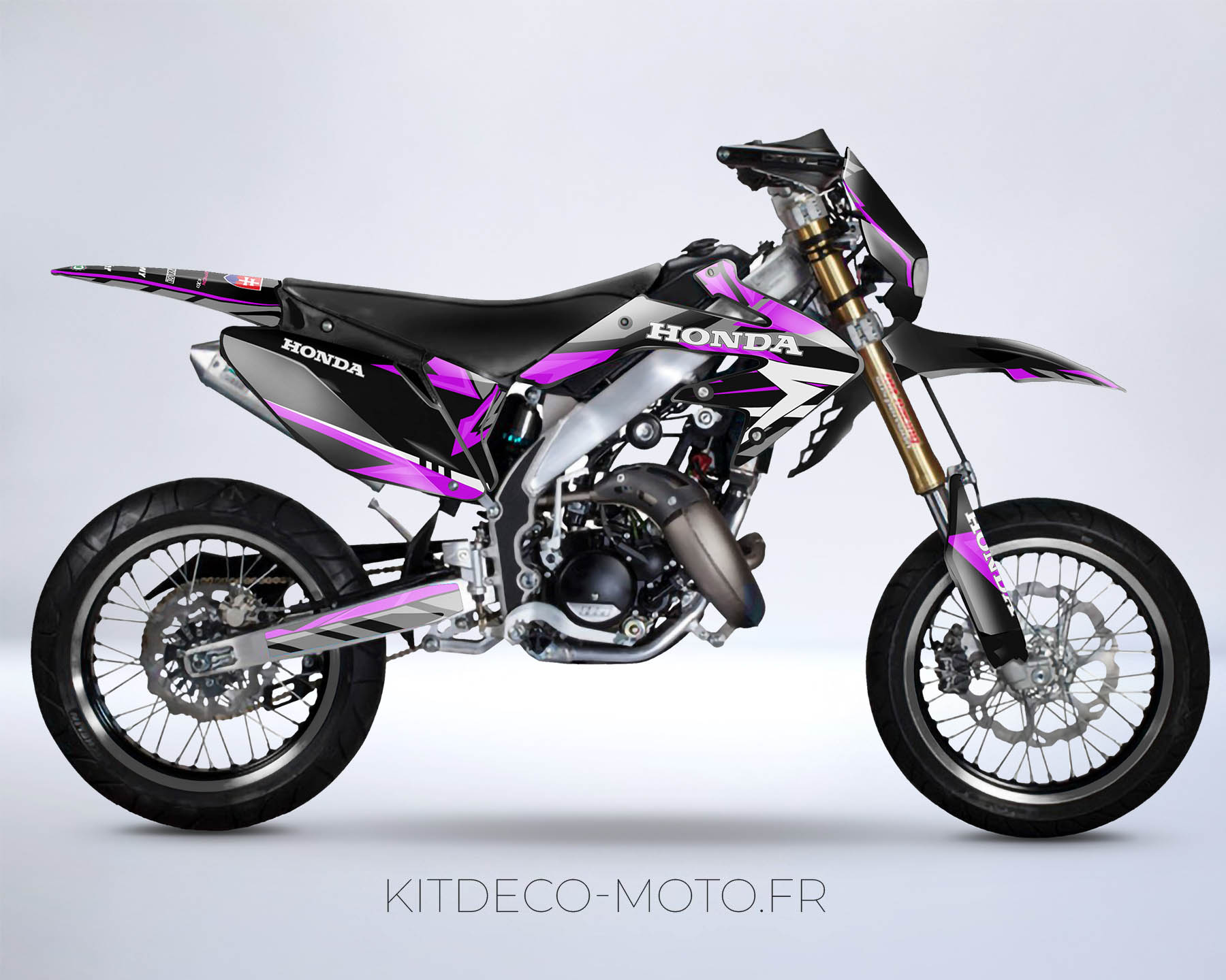 kit déco honda 50 hm carem rose