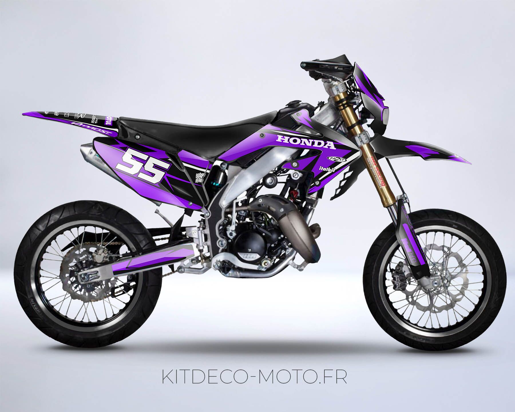kit déco honda 50 hm craft violet