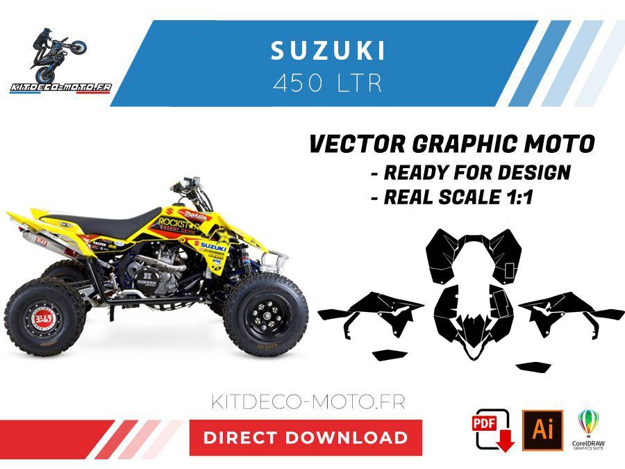 template suzuki 450 ltr vector