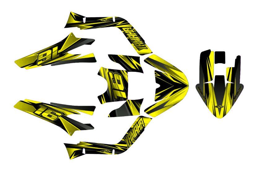 kit déco mbk booster (2004 2018) airon jaune