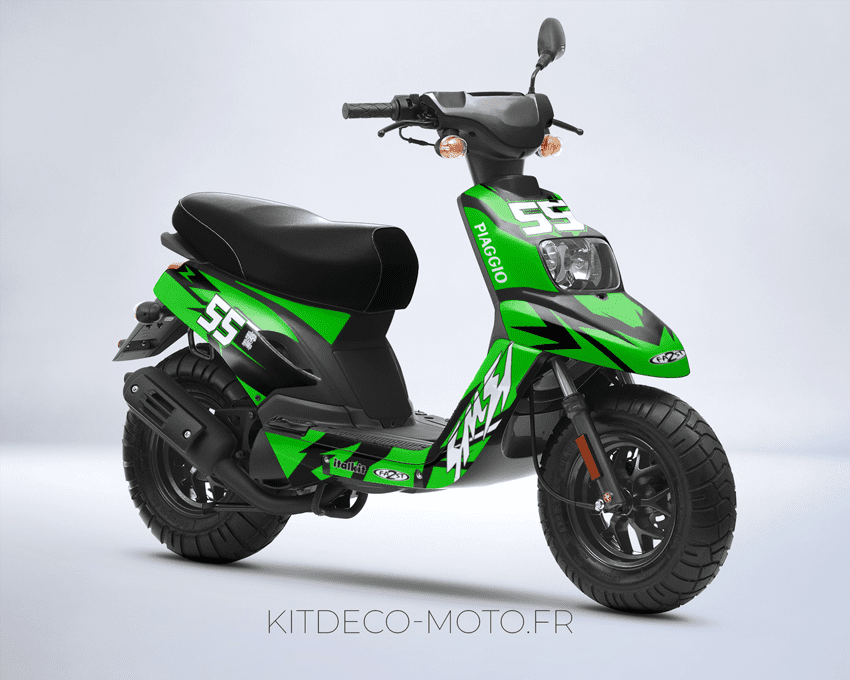 kit déco mbk booster (2004 2018) craft vert