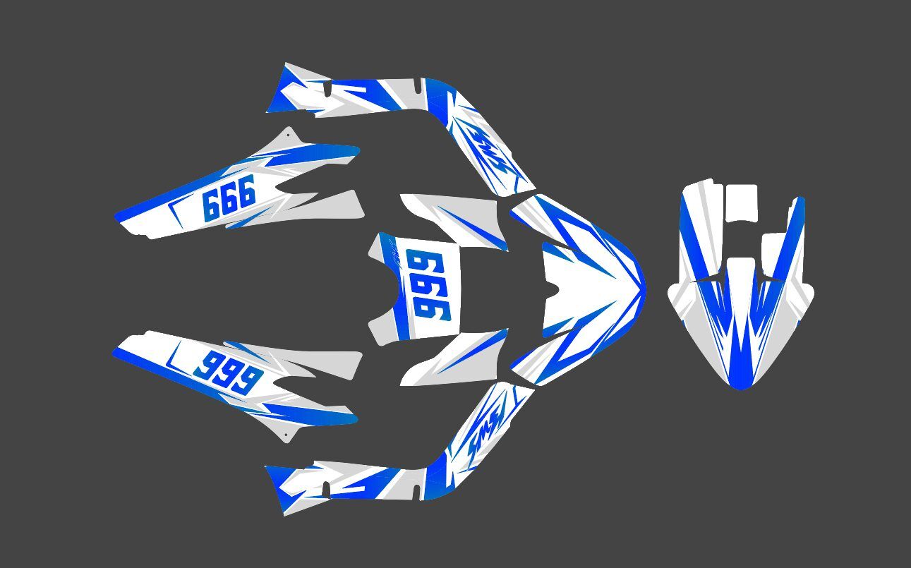 kit déco mbk booster (2004 2018) sublime bleu