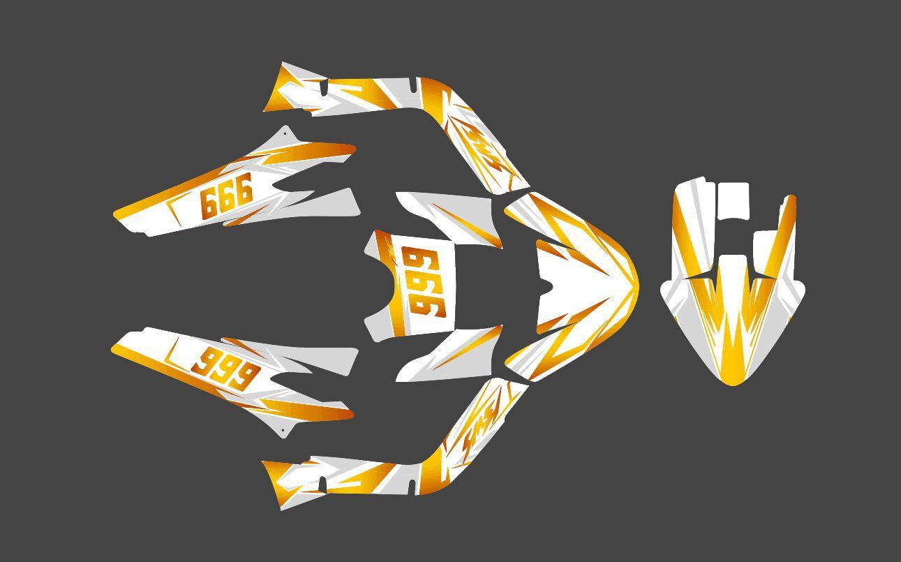 kit déco mbk booster (2004 2018) sublime or