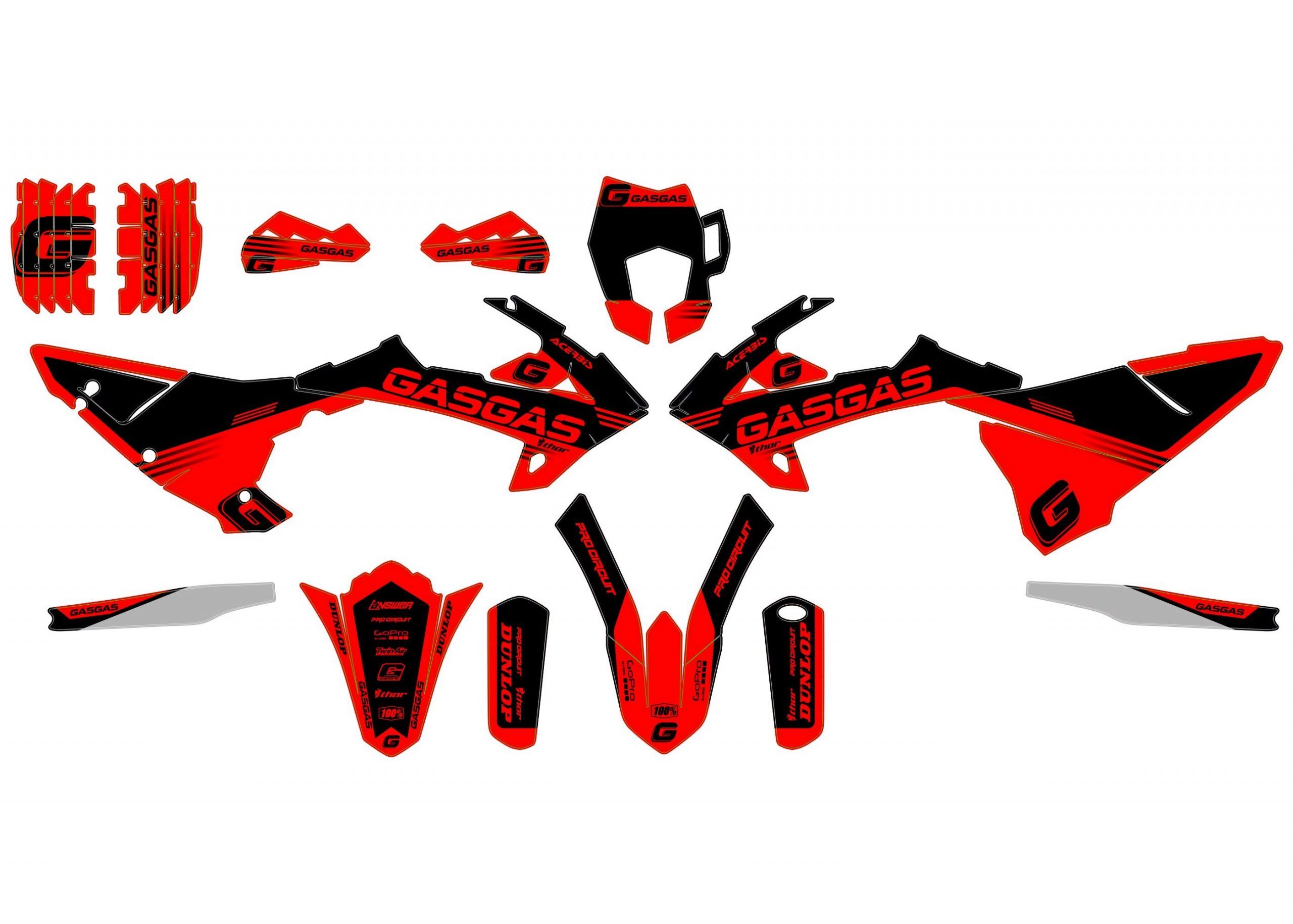 kit déco gasgas ec (2018 2020) racing