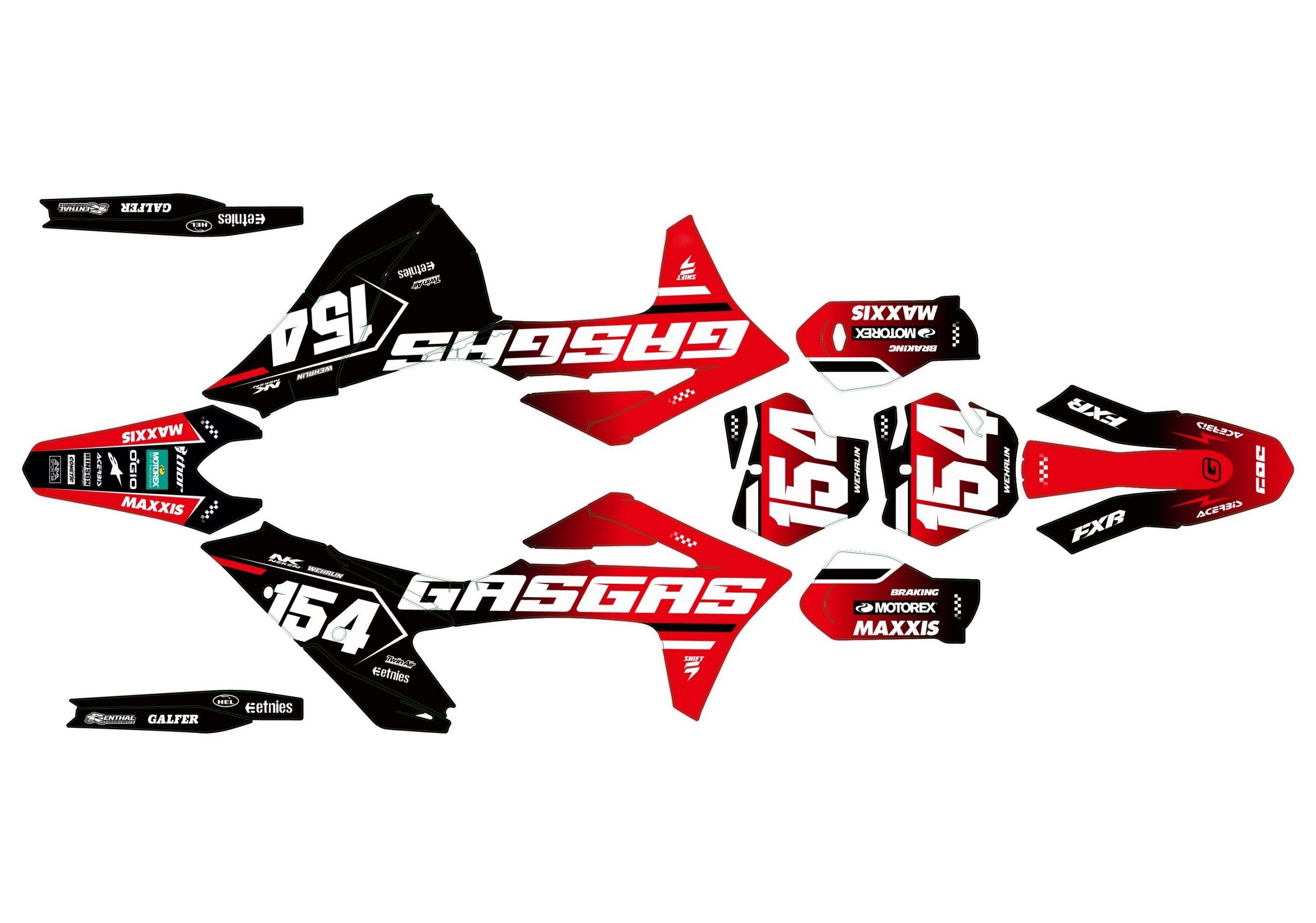 kit déco gasgas ec (2021 2023) alpha