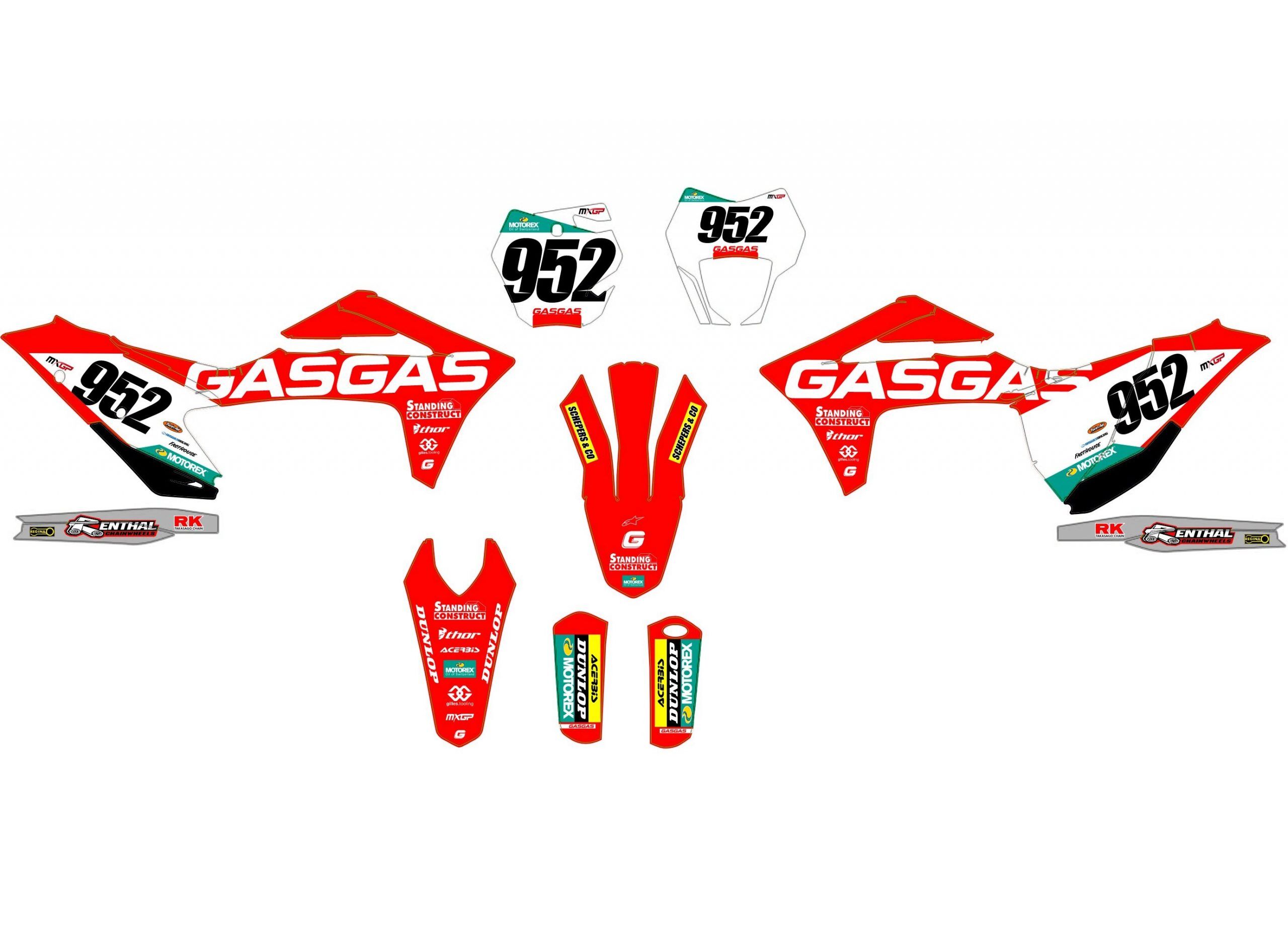 kit déco gasgas ec (2021 2023) origine