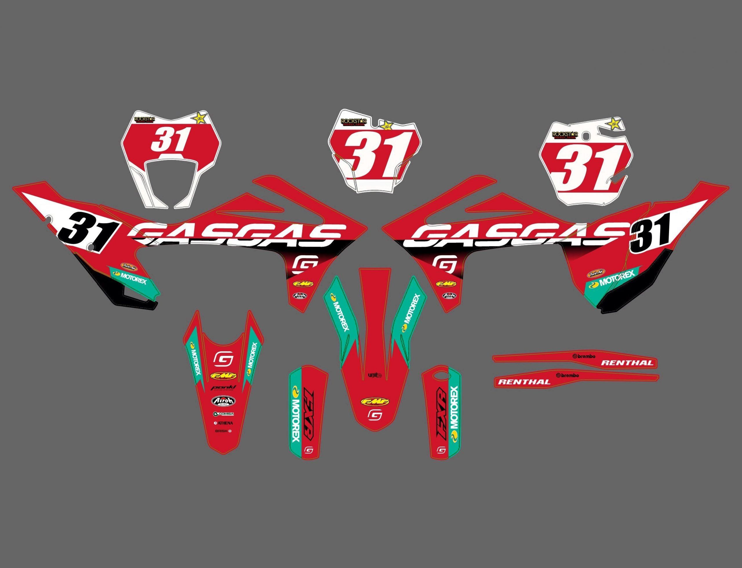 kit déco gasgas ec (2021 2023) rockstar