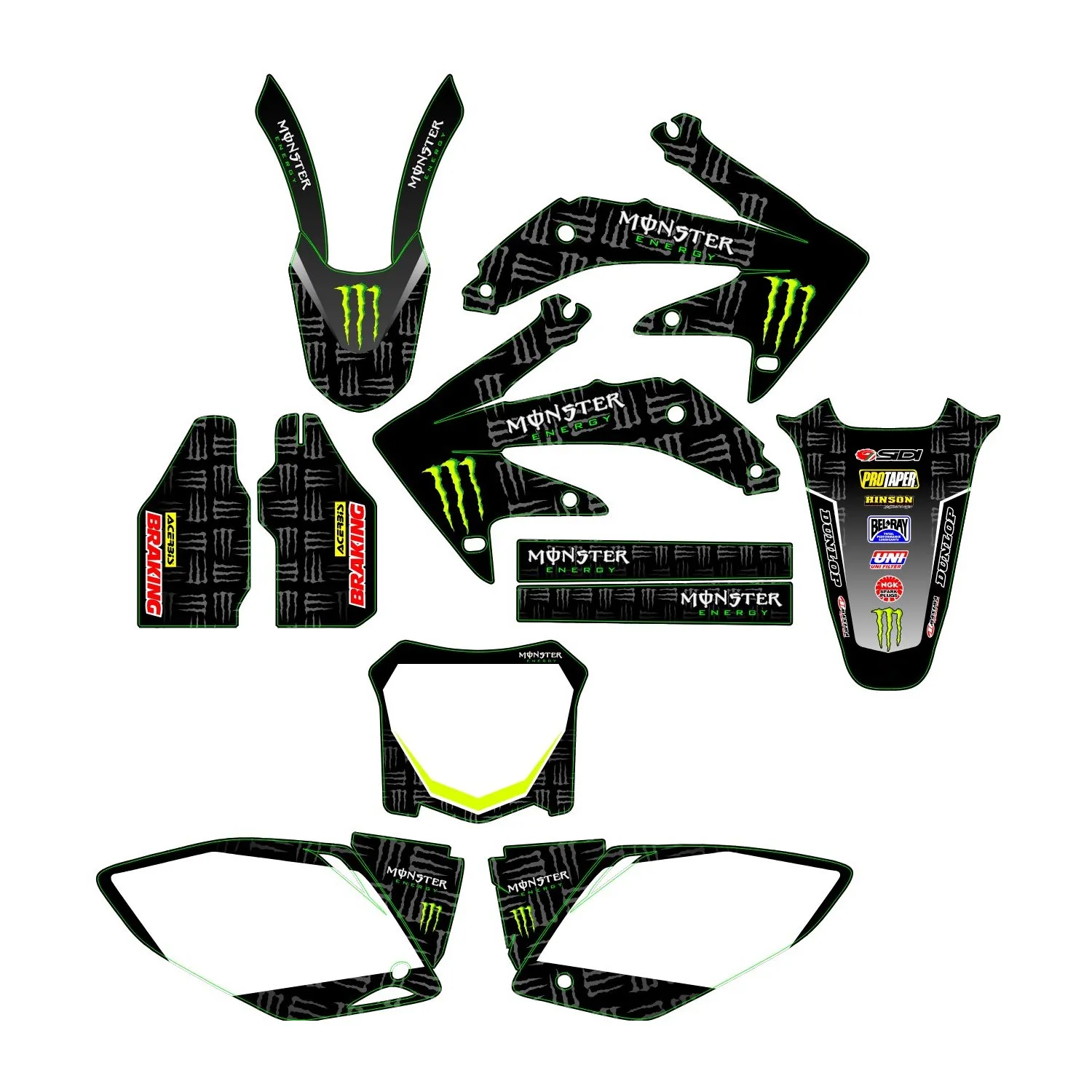 kit déco honda 450 crf (2005 2008) monster