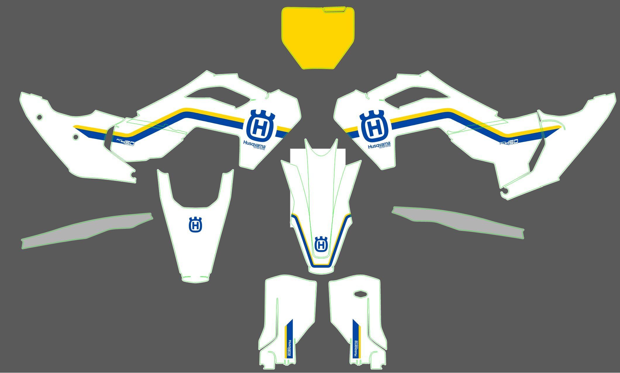 kit déco husqvarna 250 / 450 fc (2023 2024) origine