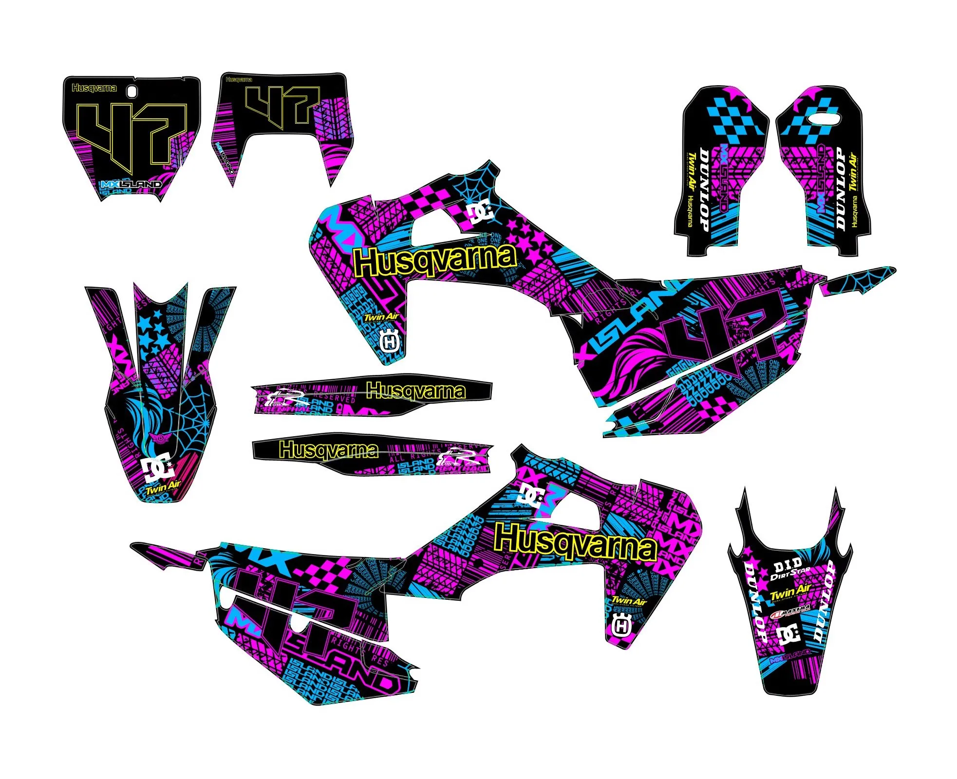 kit déco husqvarna tc / fc / fs (2019 2022) grafik