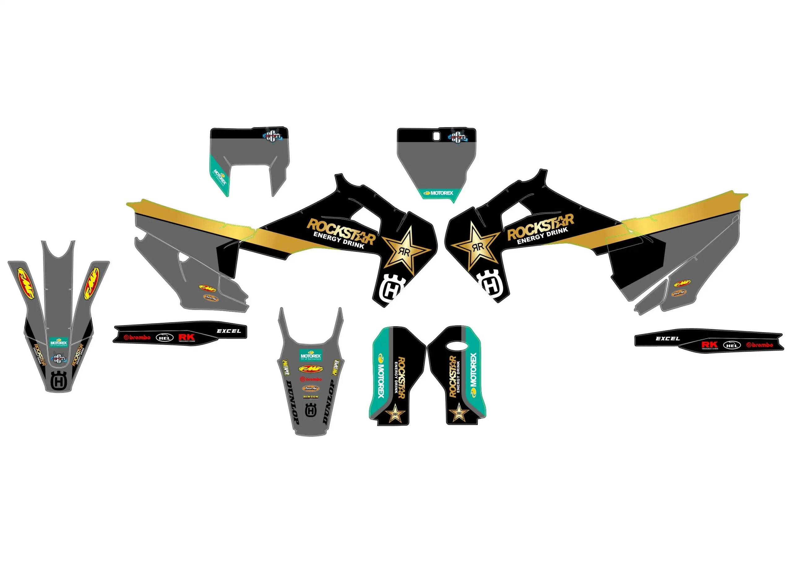 kit déco husqvarna tc / fc / fs (2019 2022) rockstar
