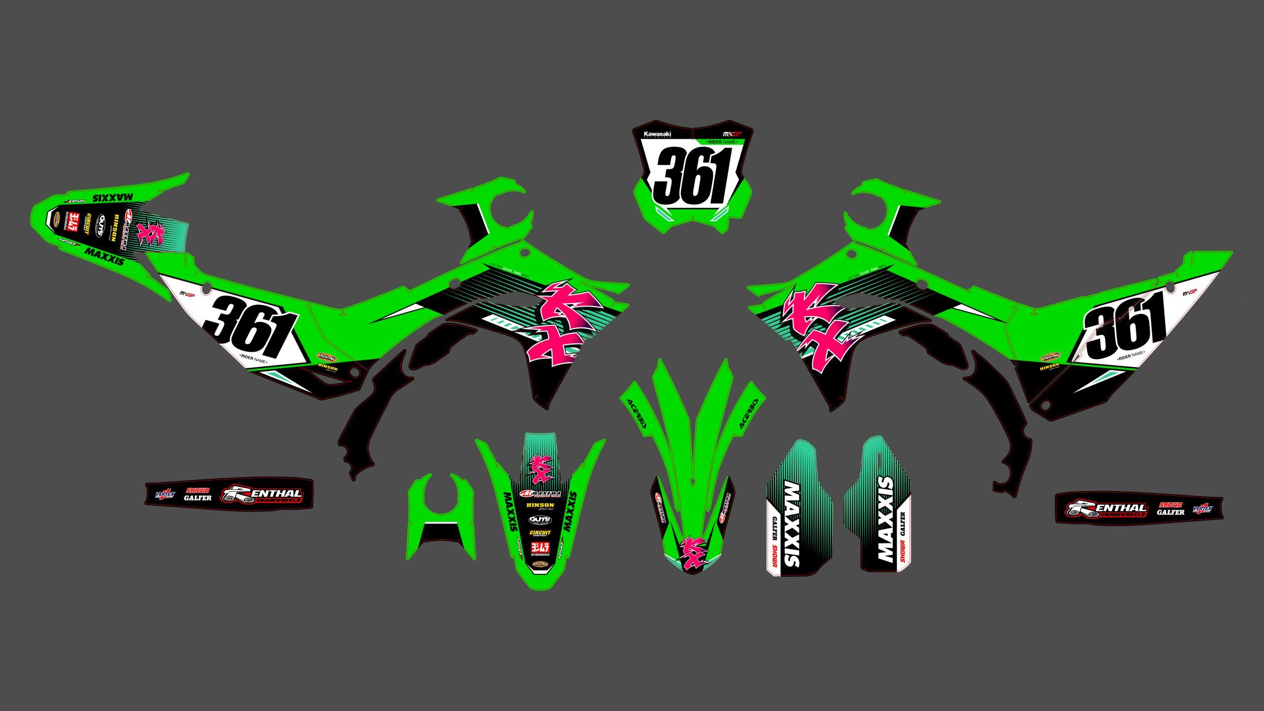 kit déco kawasaki 450 kxf (2024) origine #3