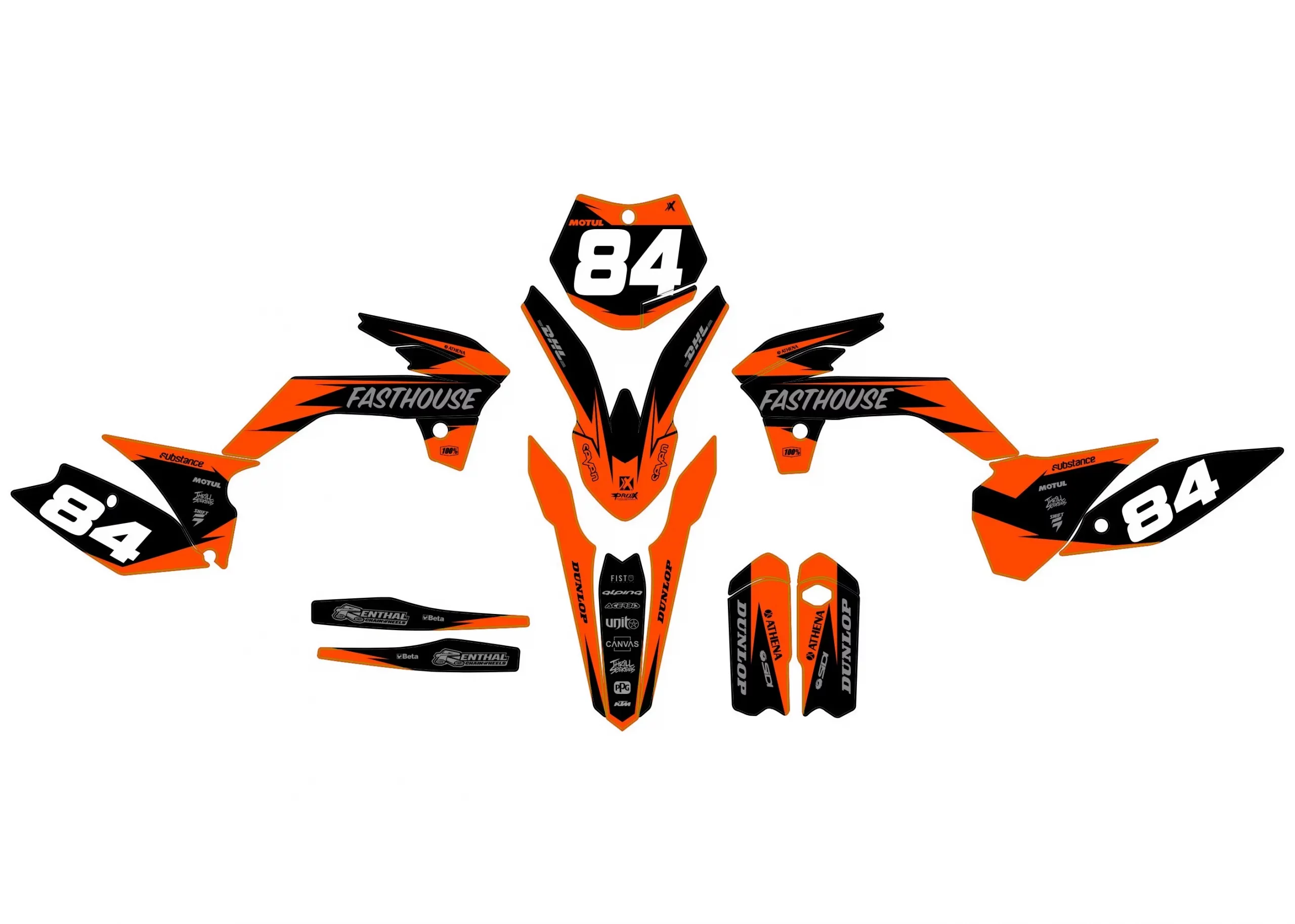 kit déco ktm 85 sx (2013 2017) fast