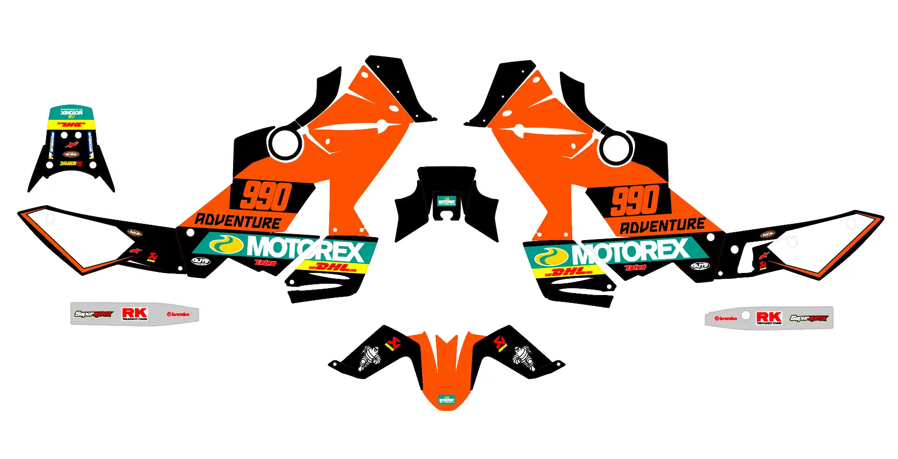 kit déco ktm 990 adventure origine