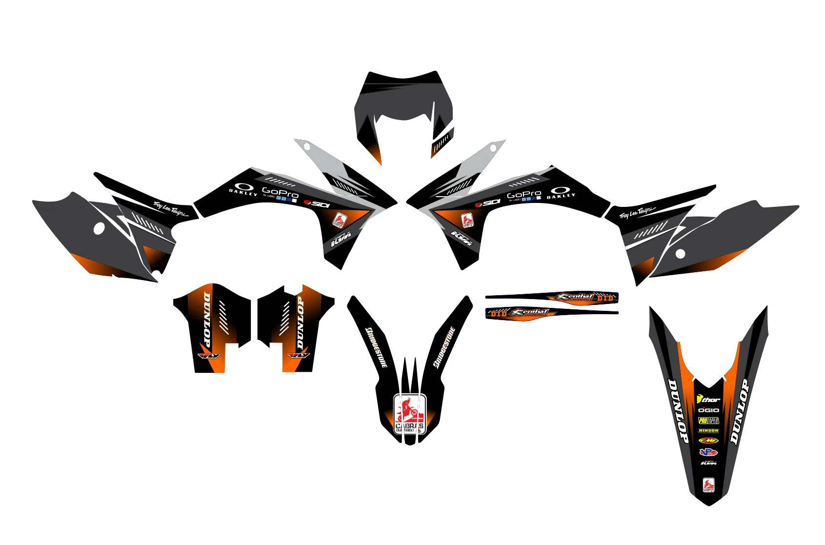 kit déco ktm exc / exc f (2012 2013) fast