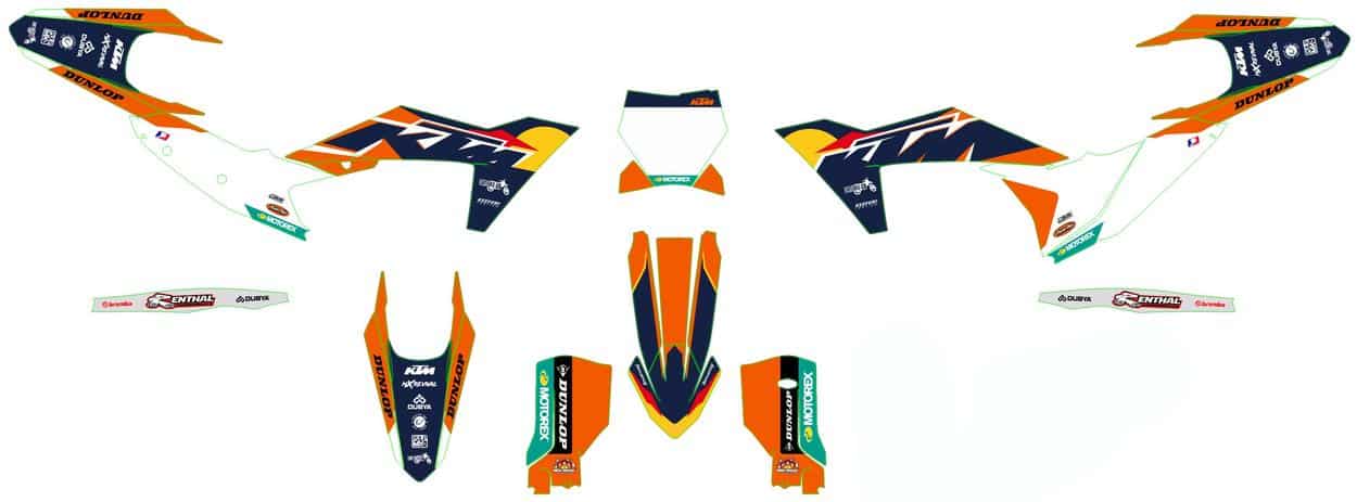 kit déco ktm exc / exc f (2024) sphere