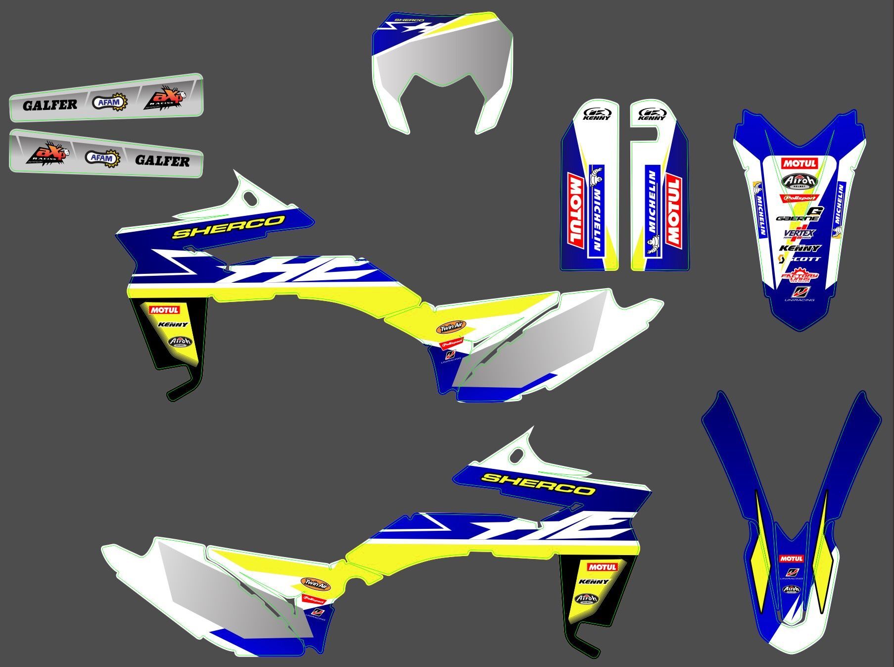 kit déco sherco se / ser factory #2