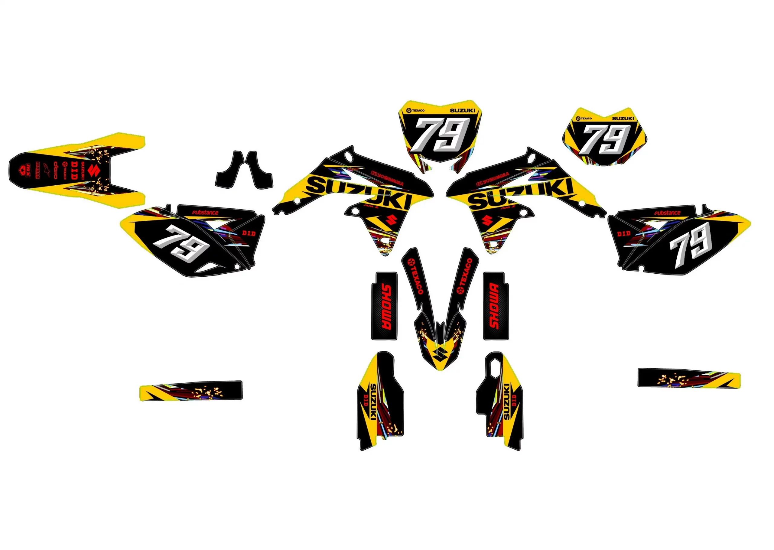 kit déco suzuki 450 rmz (2008 2017) yoshi