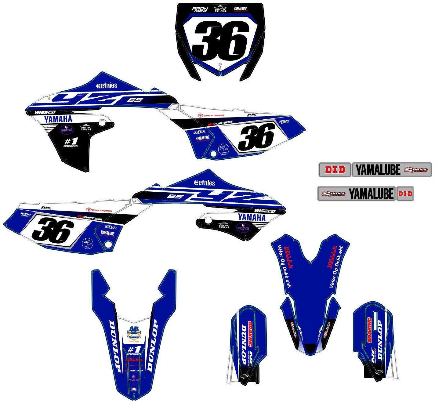 kit déco yamaha 65 yz factory #3