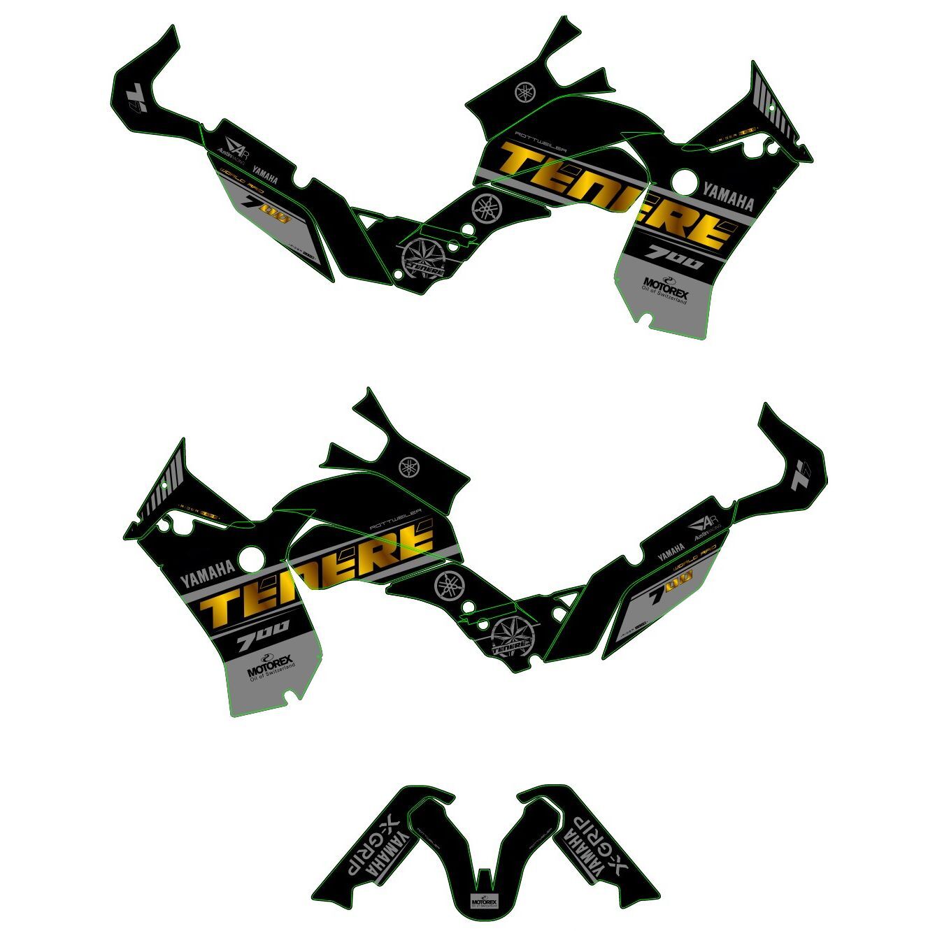 kit déco yamaha 700 tenere gold