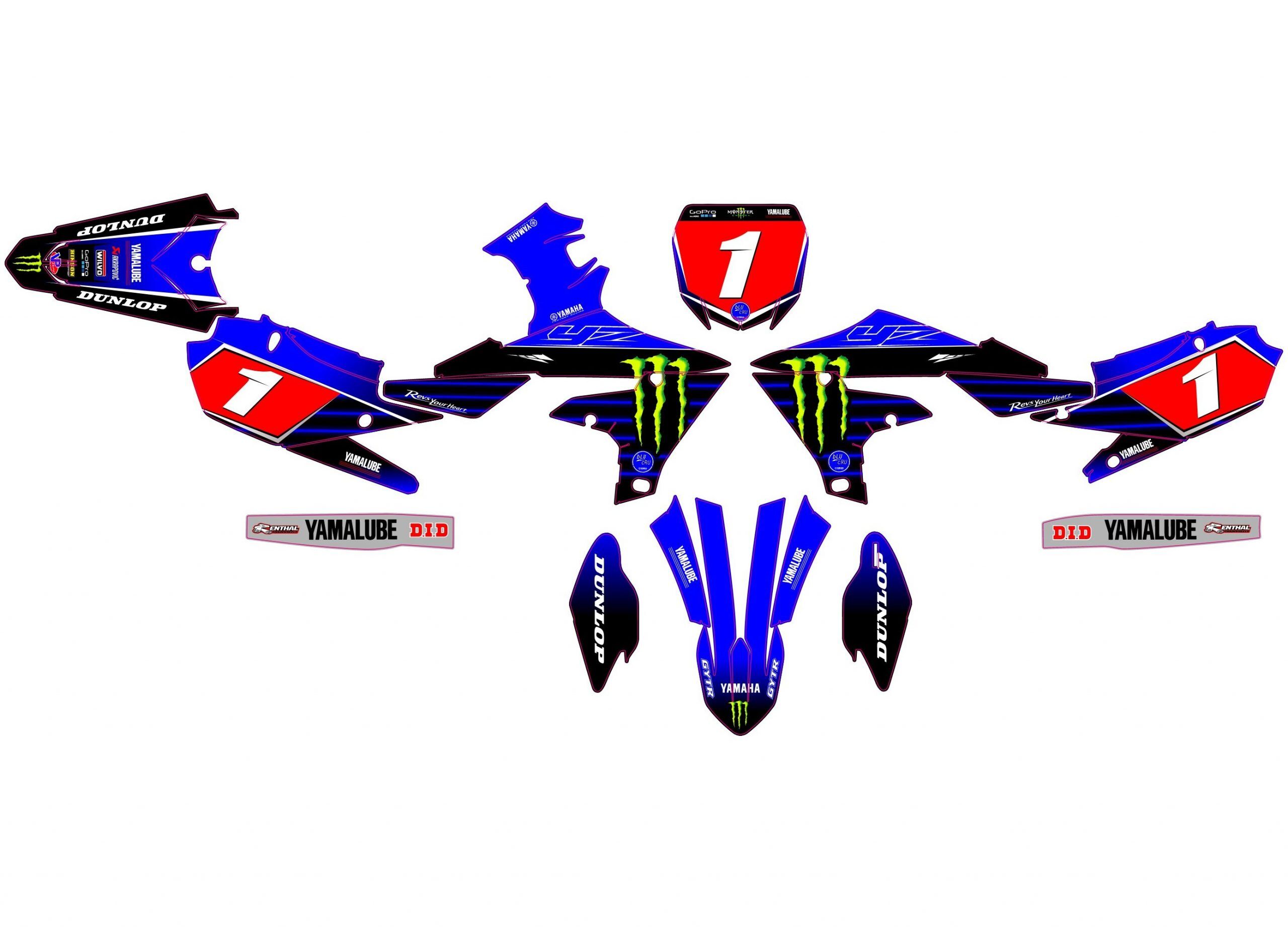 kit déco yamaha 250 yzf (2019 2023) monster #2