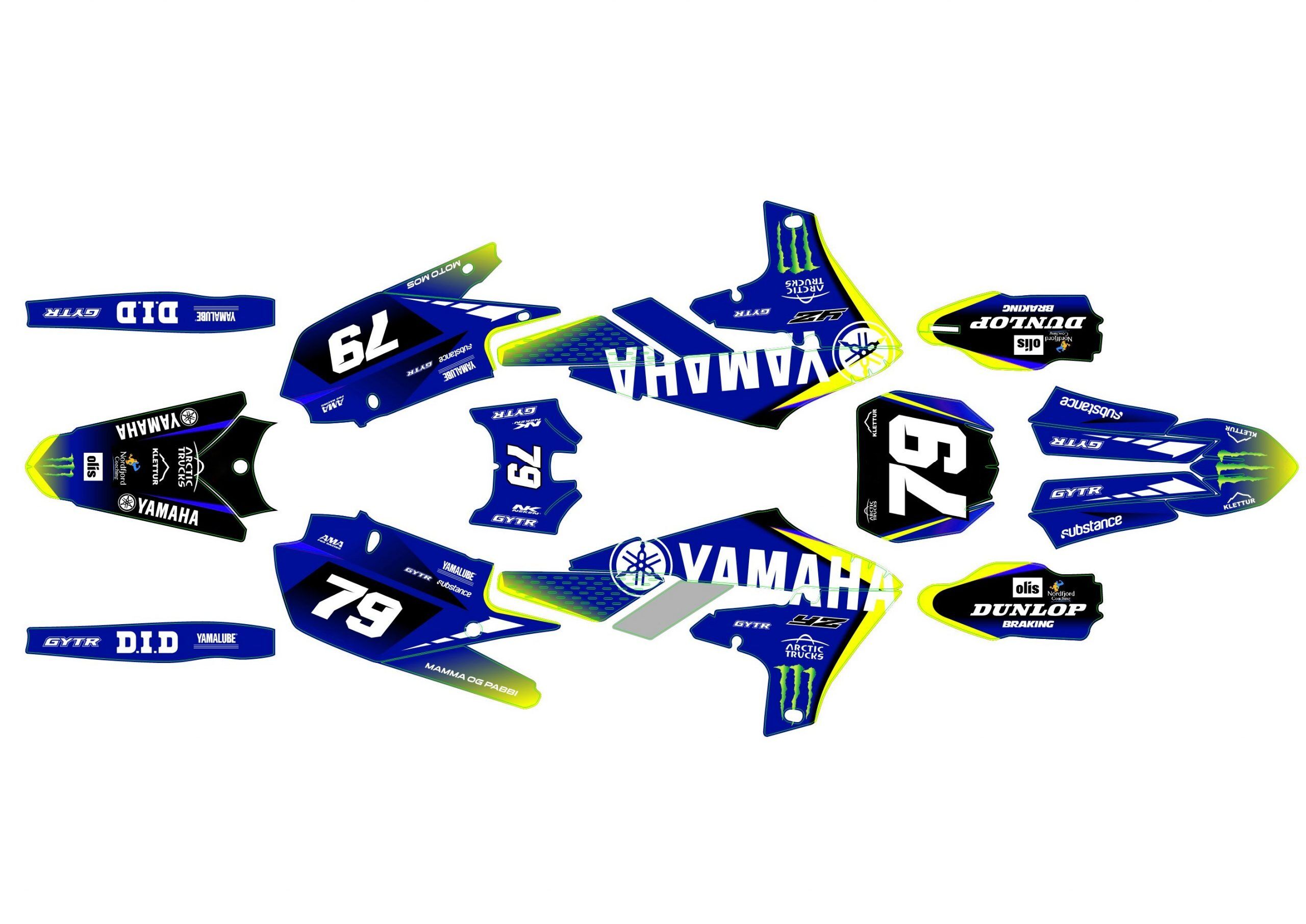 kit déco yamaha 250 yzf (2019 2023) monster #3