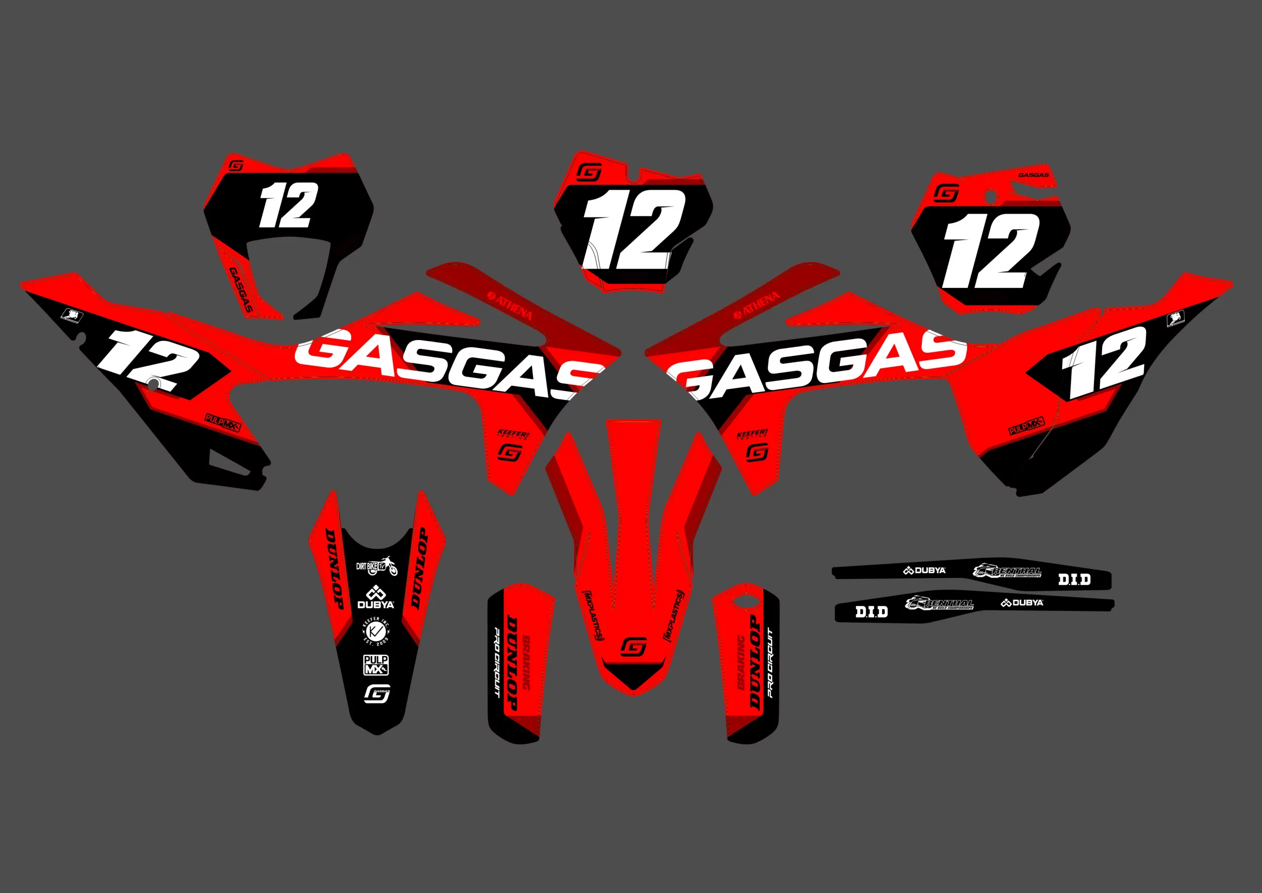 kit déco gasgas ec (2021 2023) cherry