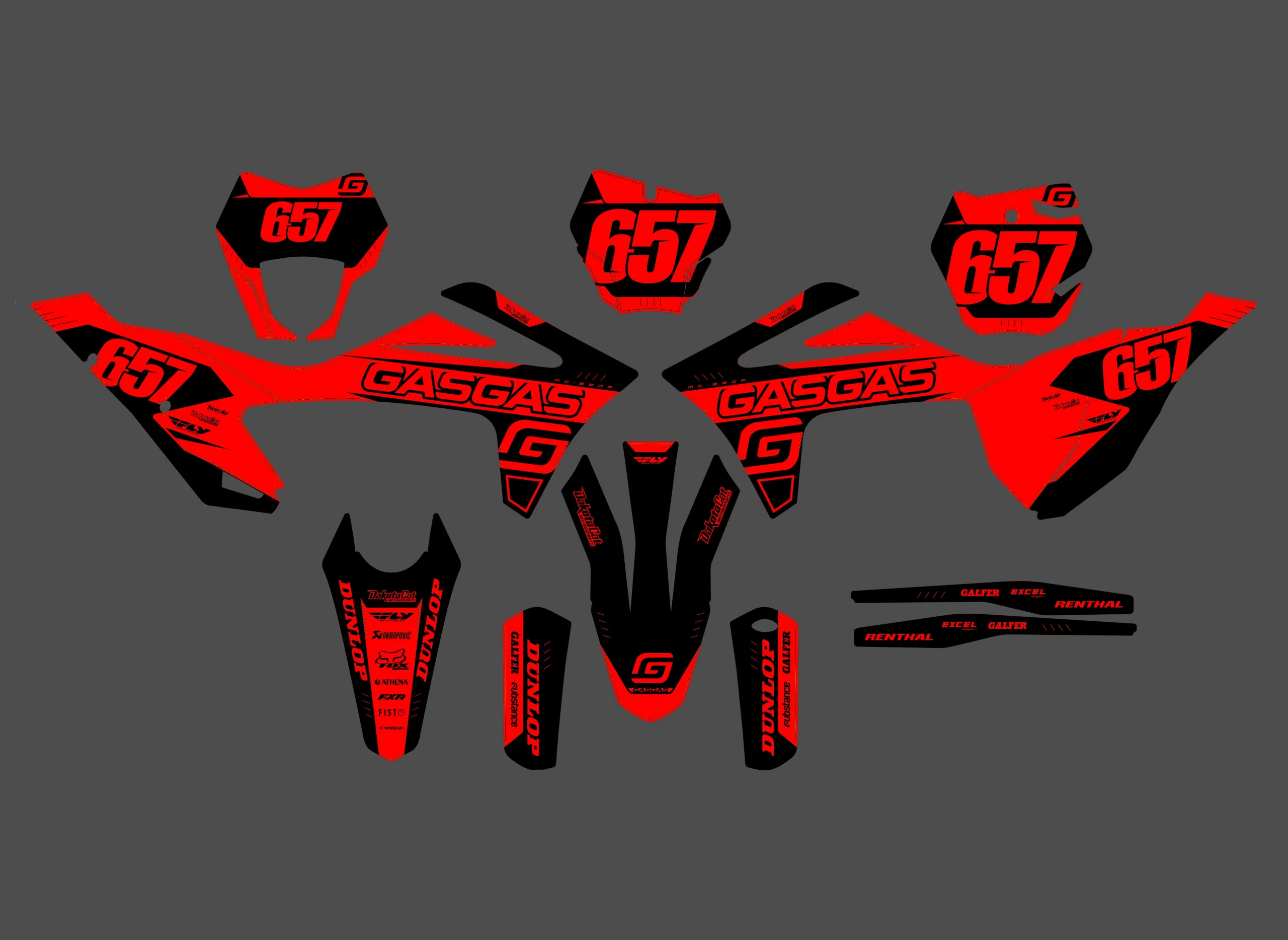 kit déco gasgas ec (2021 2023) hype