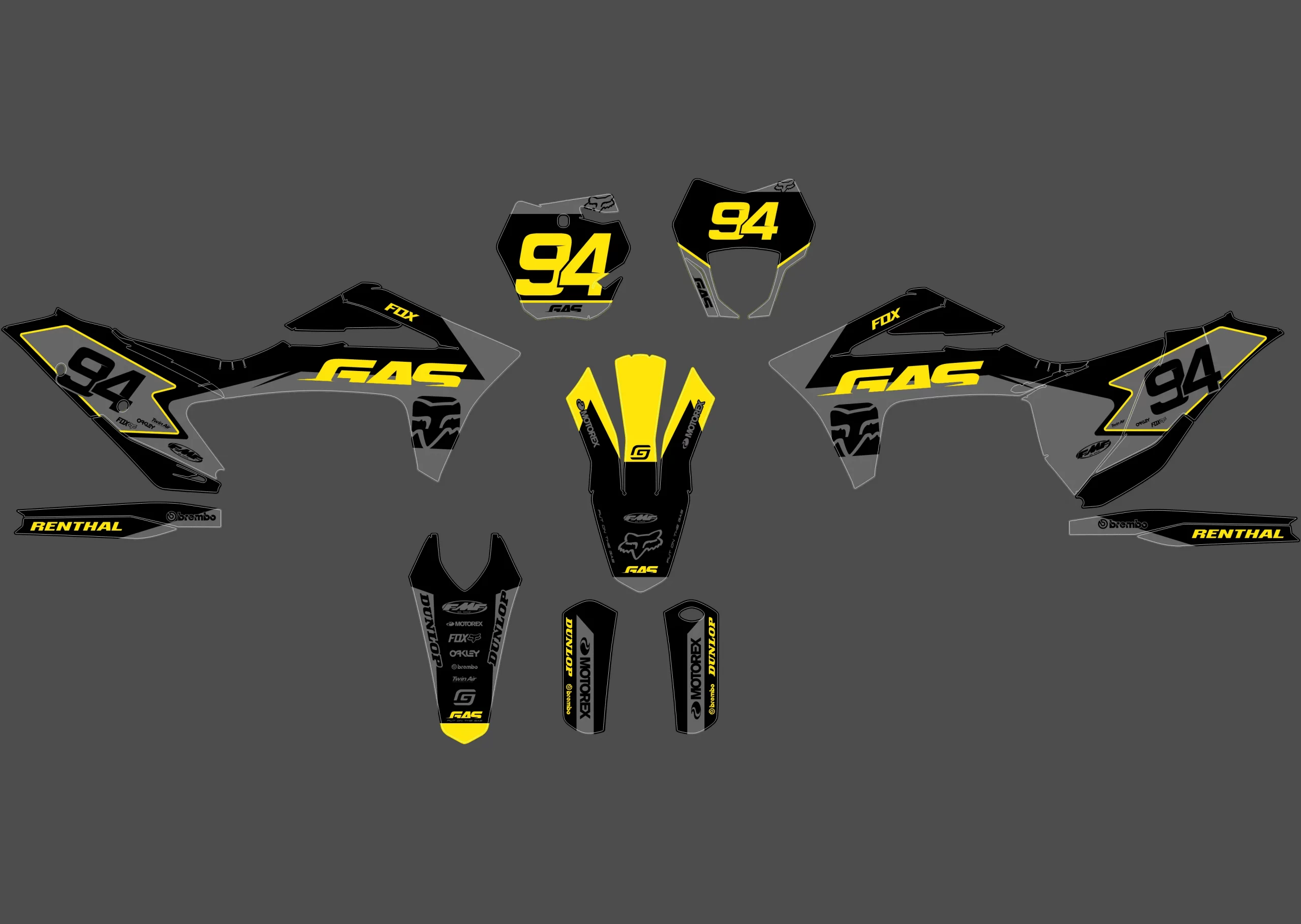 kit déco gasgas ec (2021 2023) isofix