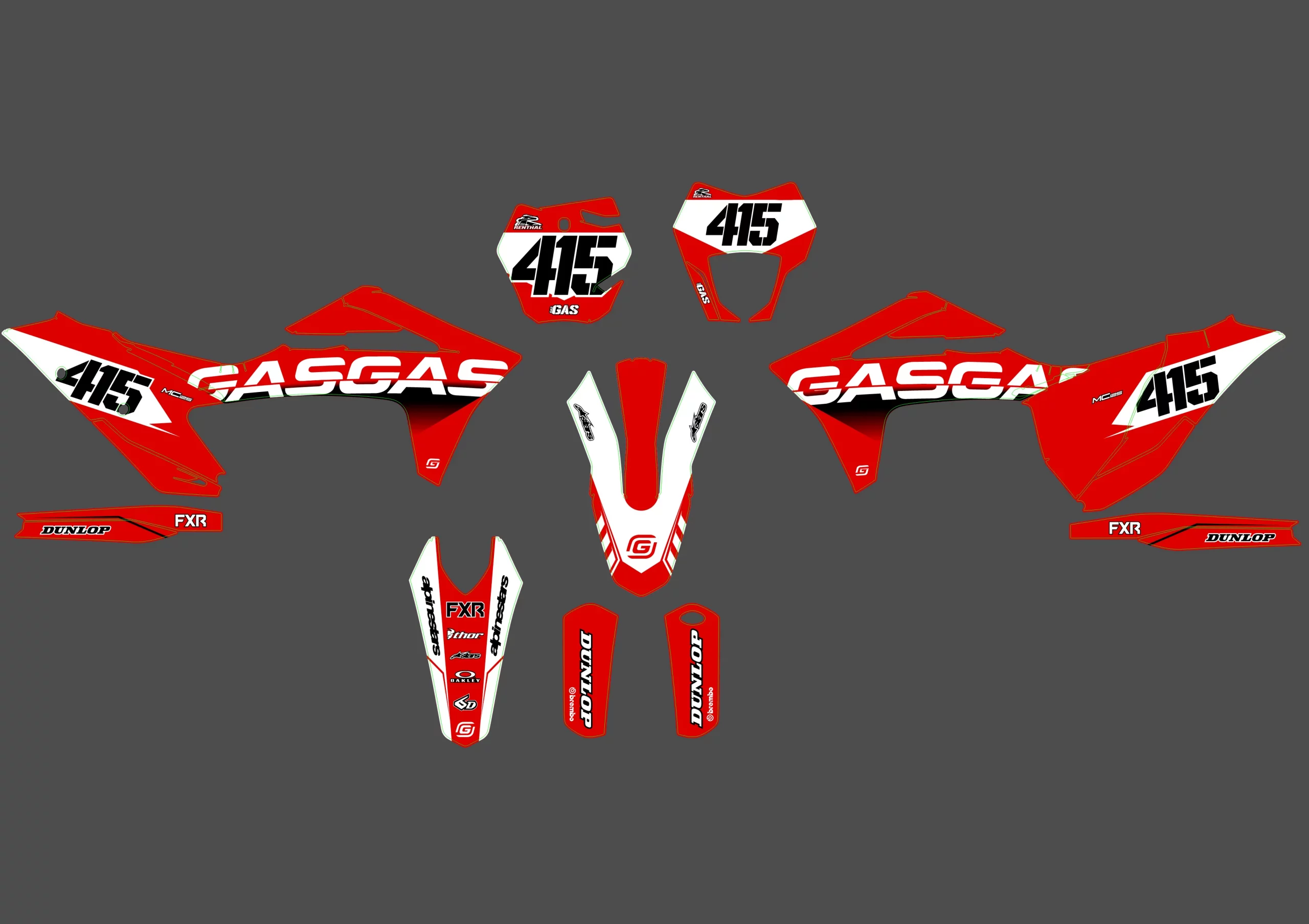 kit déco gasgas ec (2021 2023) nitro